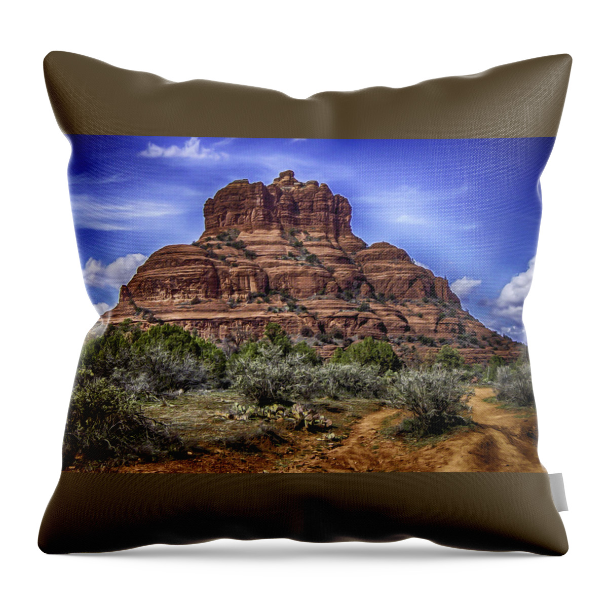Sedona Throw Pillow featuring the photograph Bell Rock by Eye Olating Images