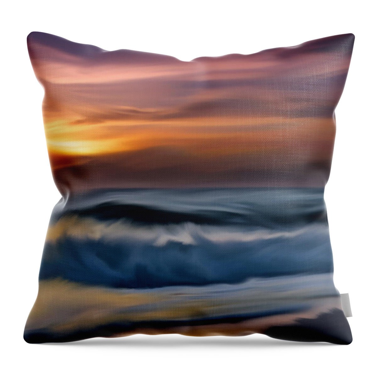 Beach Throw Pillow featuring the digital art Beyond Beyond by Vincent Franco