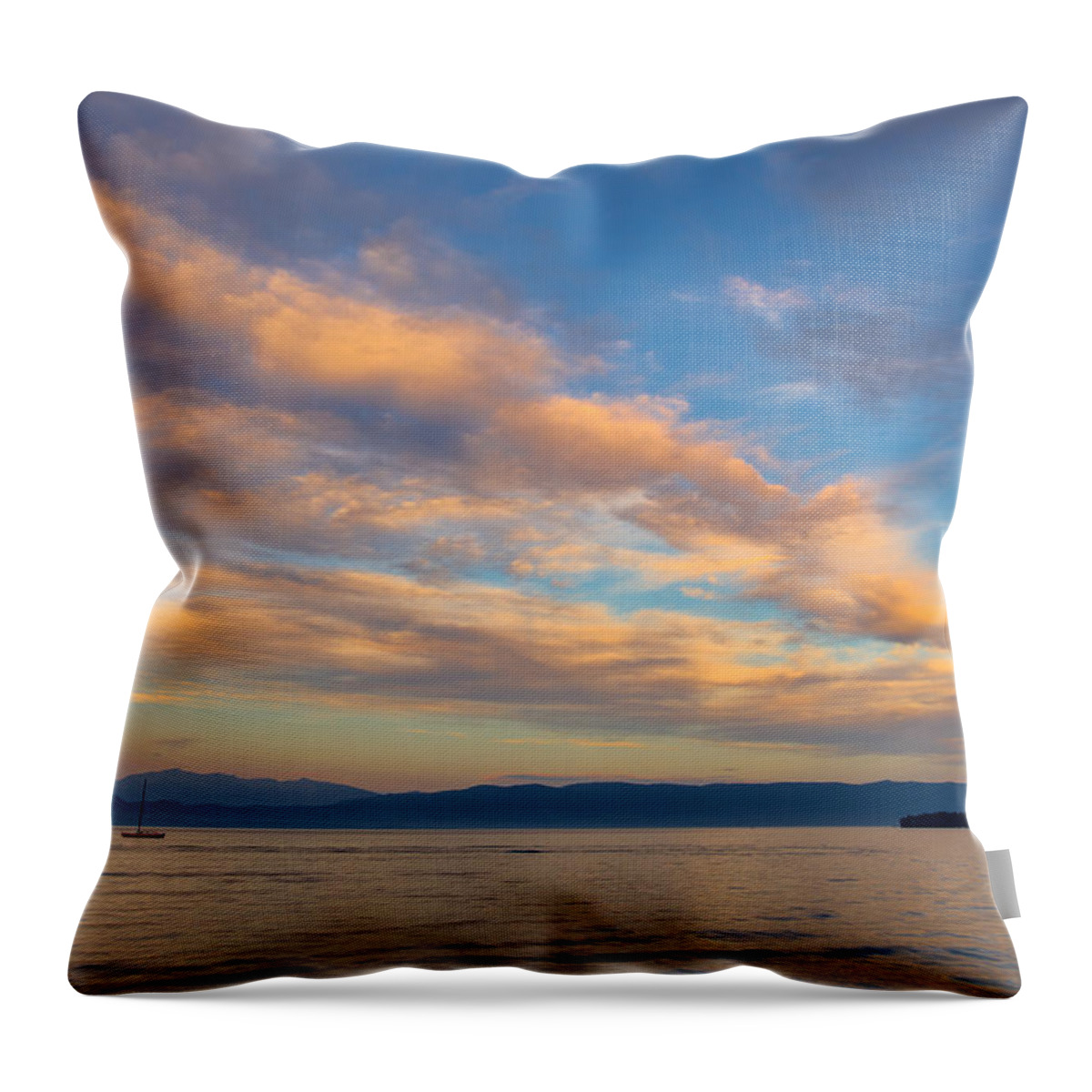 Lakeside Throw Pillow featuring the photograph Big Sky Country by Adam Mateo Fierro