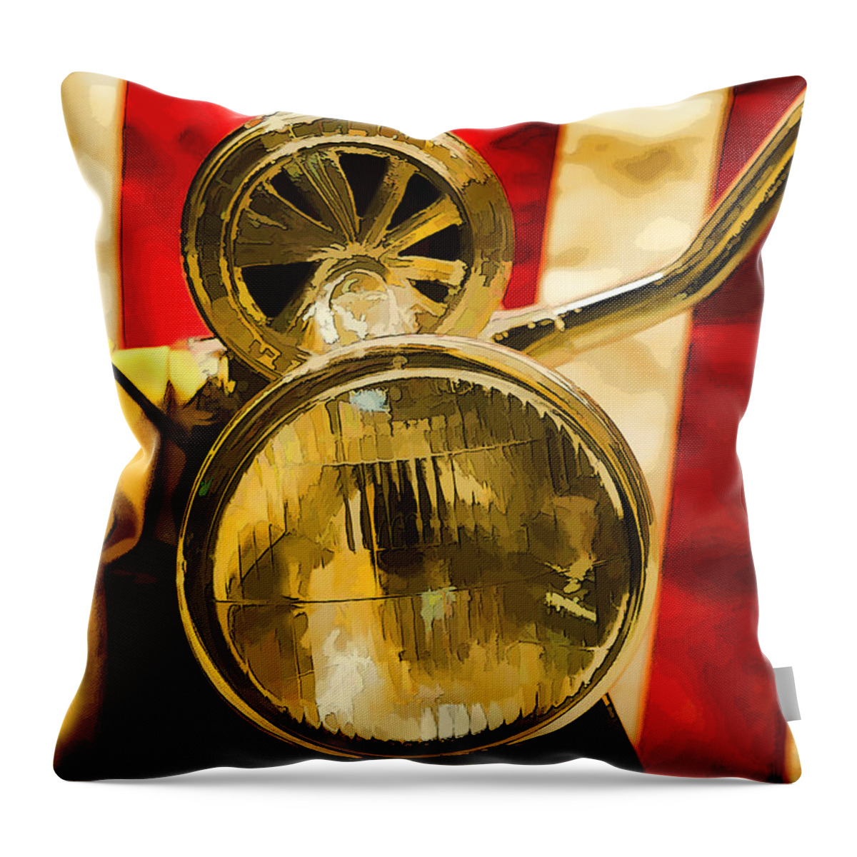Motorcycle Throw Pillow featuring the photograph Bike Light by Chuck Staley