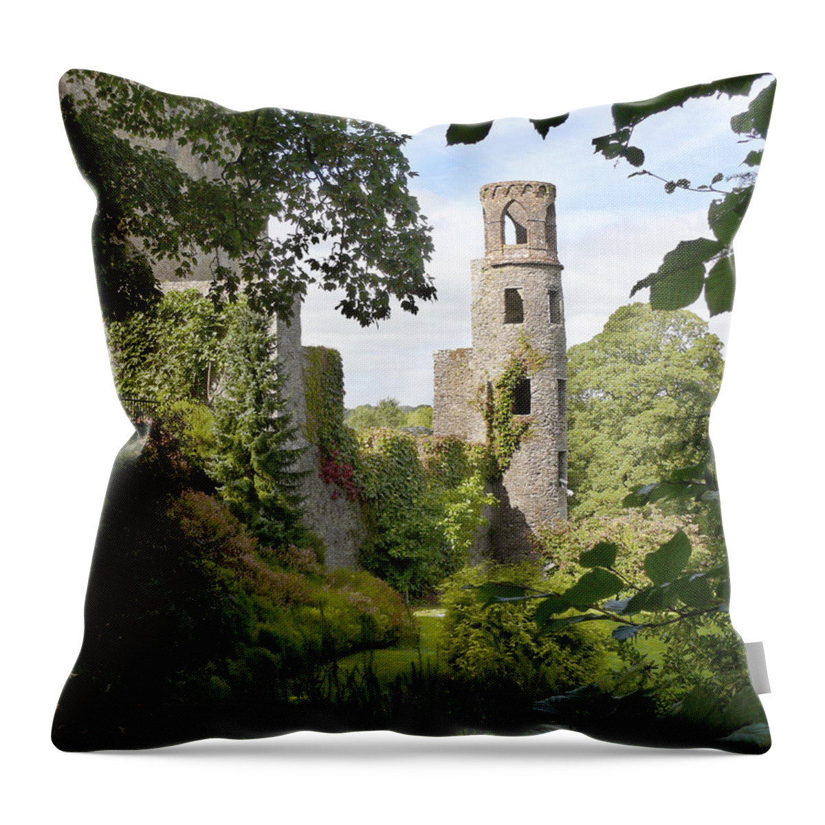 Ireland Throw Pillow featuring the photograph Blarney Castle 2 by Mike McGlothlen