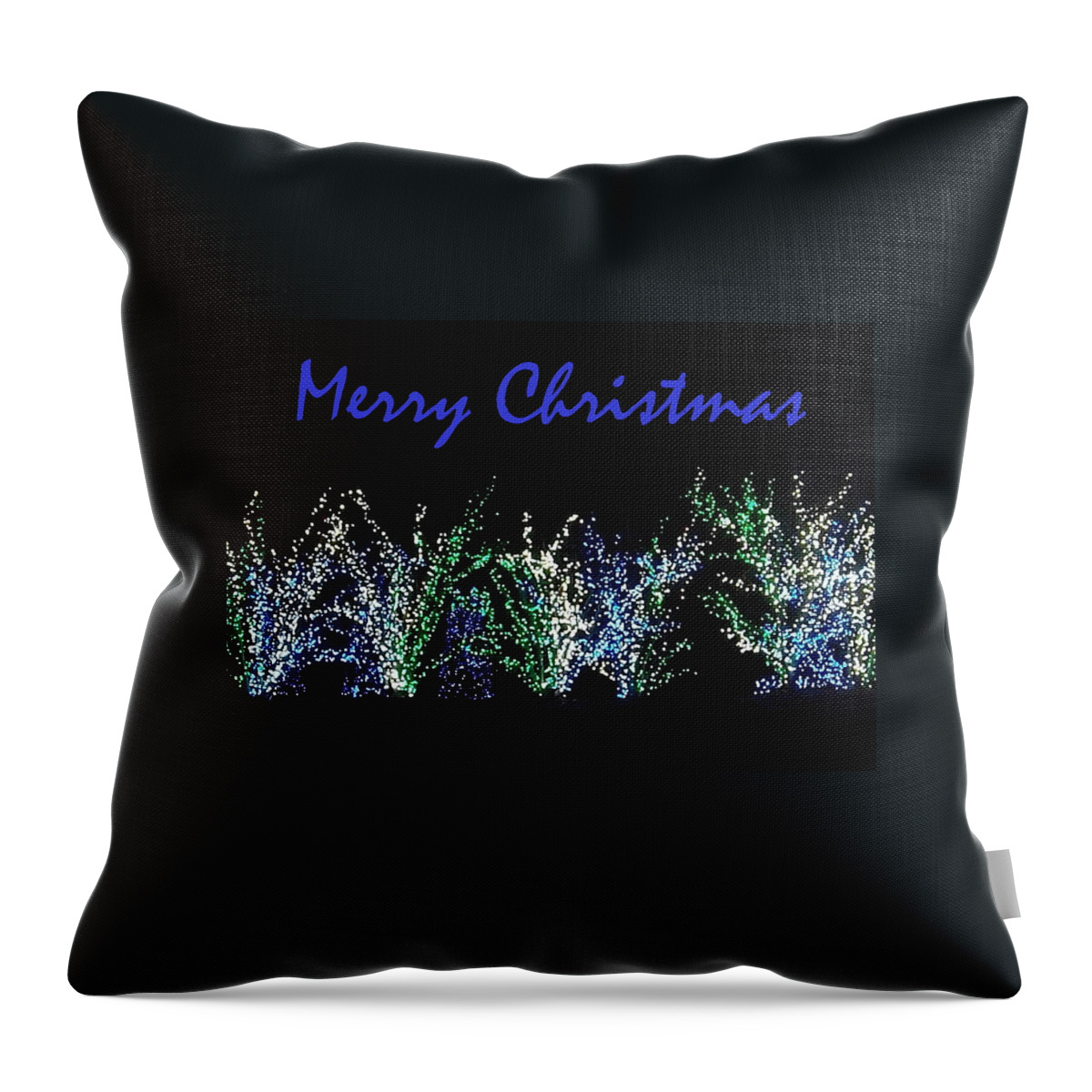 Seasons Greetings Throw Pillow featuring the photograph Blue Christmas by Darren Robinson