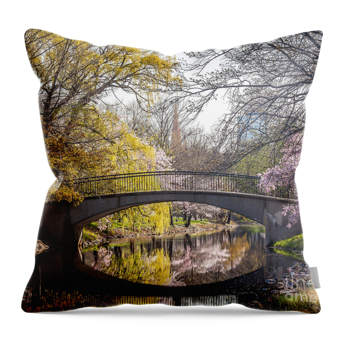 America Throw Pillow featuring the photograph Boston Remembered by Susan Cole Kelly