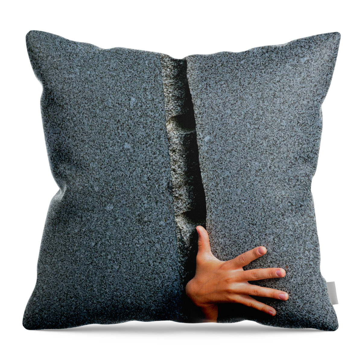 Hand Throw Pillow featuring the photograph Breakthrough by Andreas Berthold