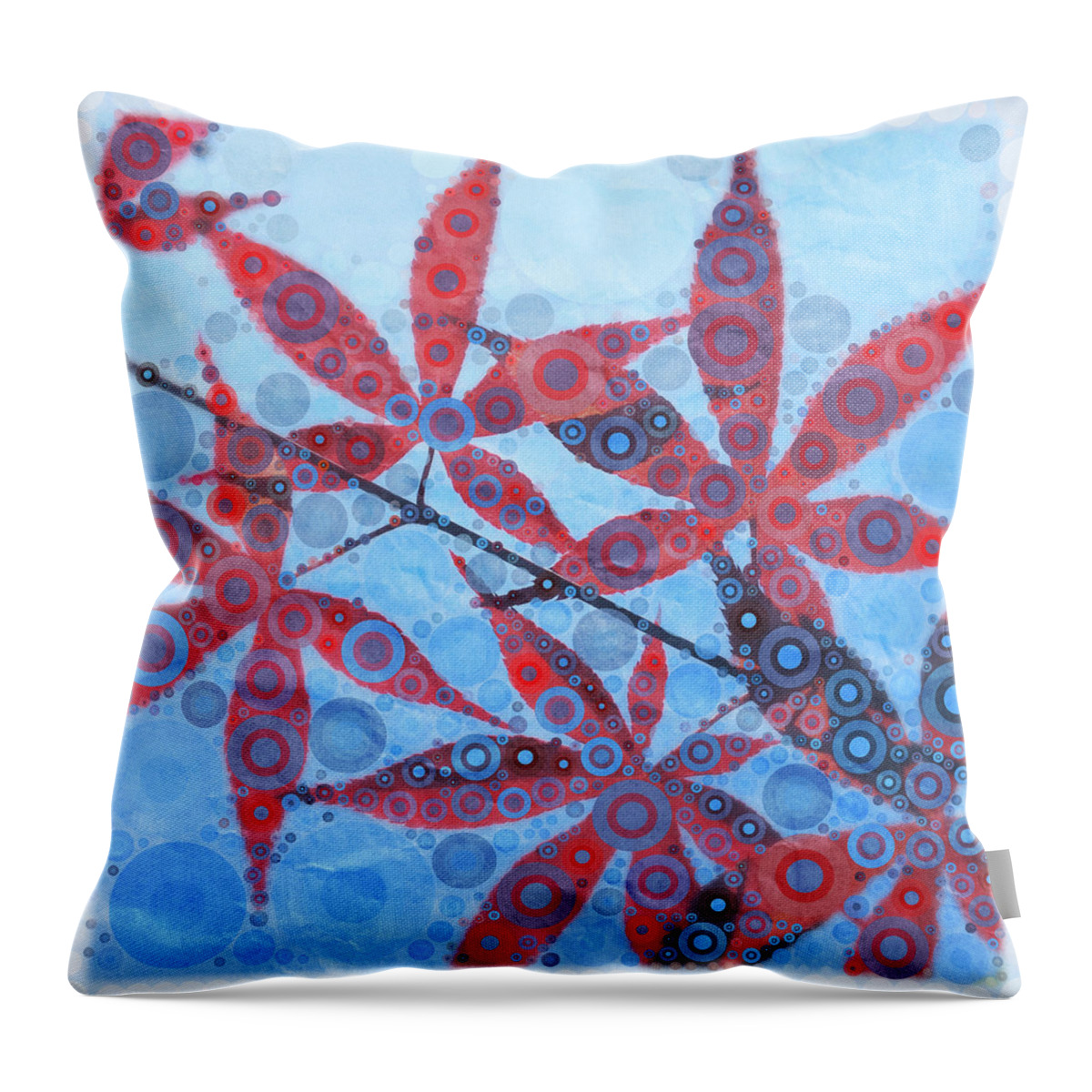 Maple Leaves Throw Pillow featuring the photograph Brewed in Percolator by Dorian Hill