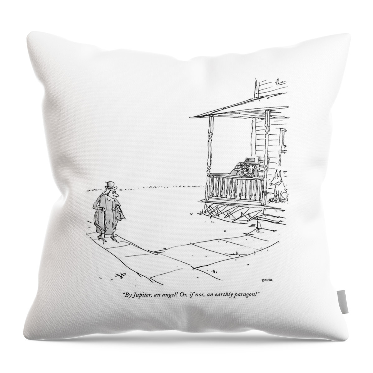 By Jupiter, An Angel! Or, If Not, An Earthly Throw Pillow