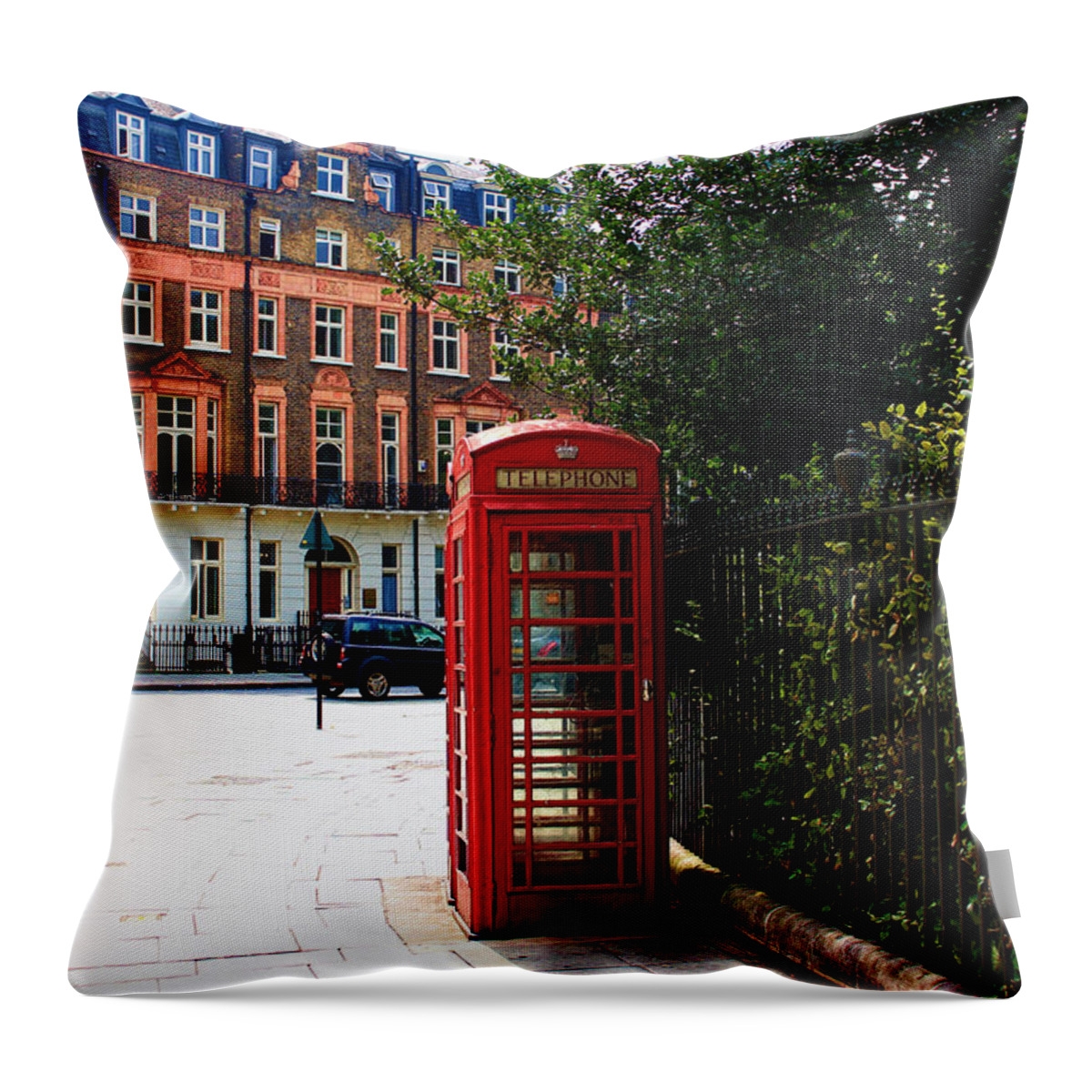London Throw Pillow featuring the photograph Call Me Maybe by Nicky Jameson