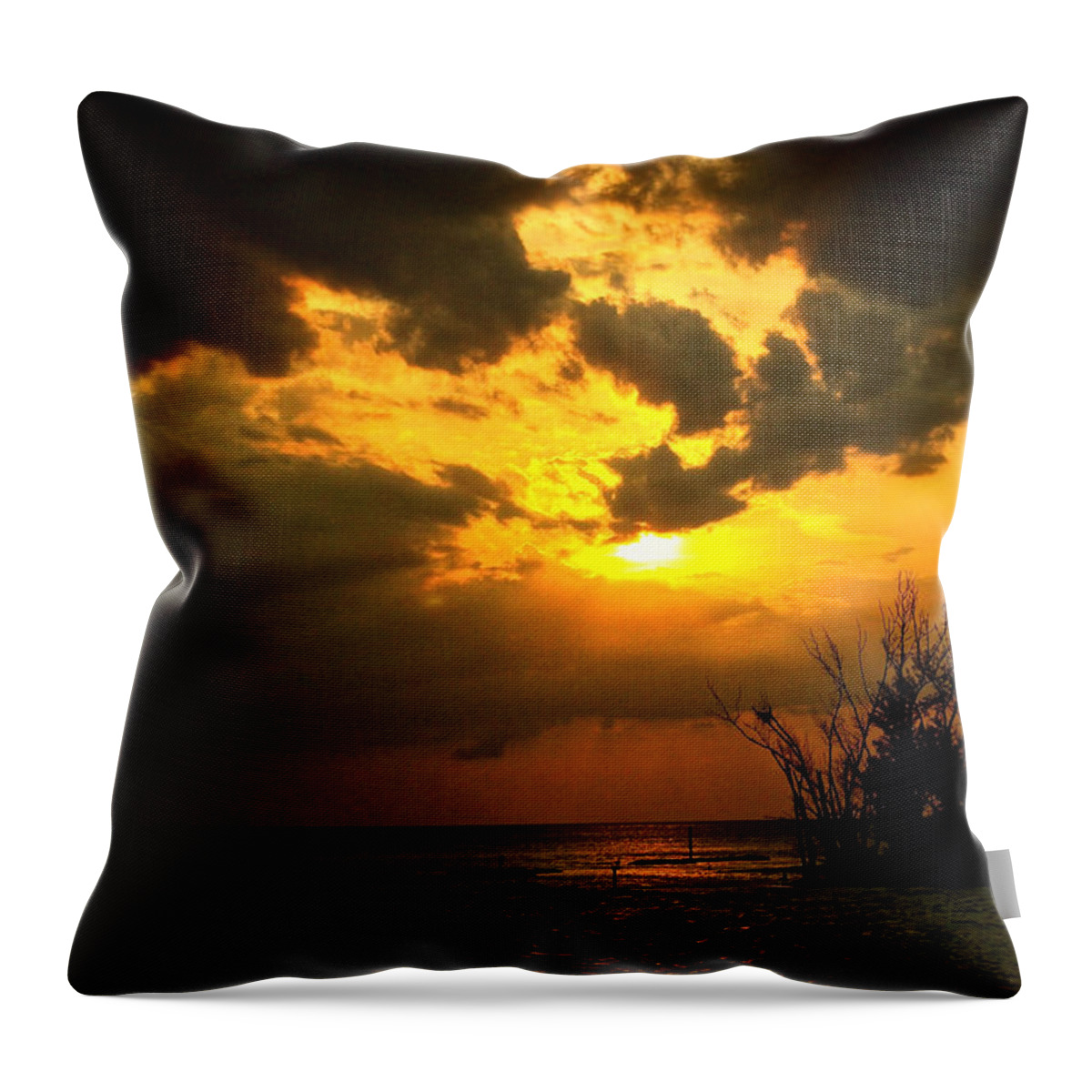 Captiva Island Throw Pillow featuring the photograph Captiva Island Ends the Day by Kandy Hurley