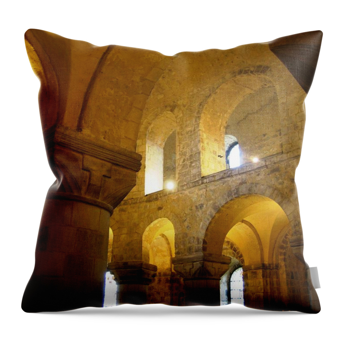 St. John's Chapel Throw Pillow featuring the photograph Chapel by Denise Railey