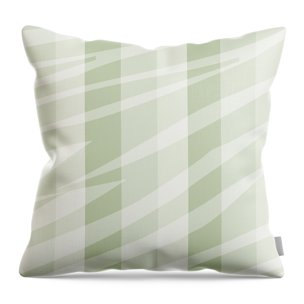 Chic Zebra Print Neutral Mint Throw Pillow For Sale By P S