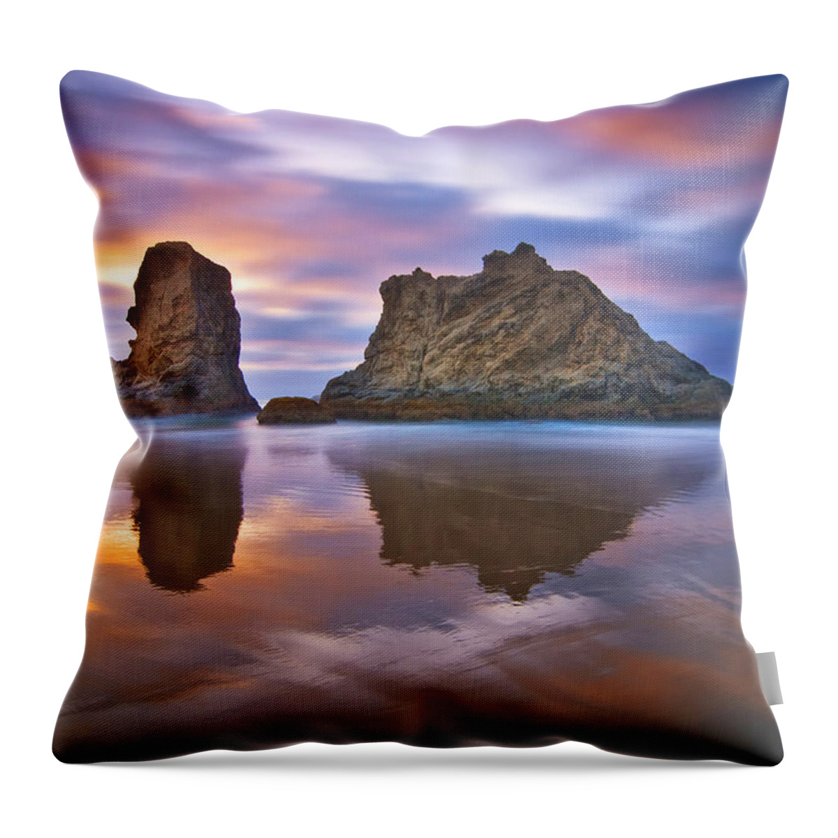 Clouds Throw Pillow featuring the photograph Coastal Cloud Dance by Darren White