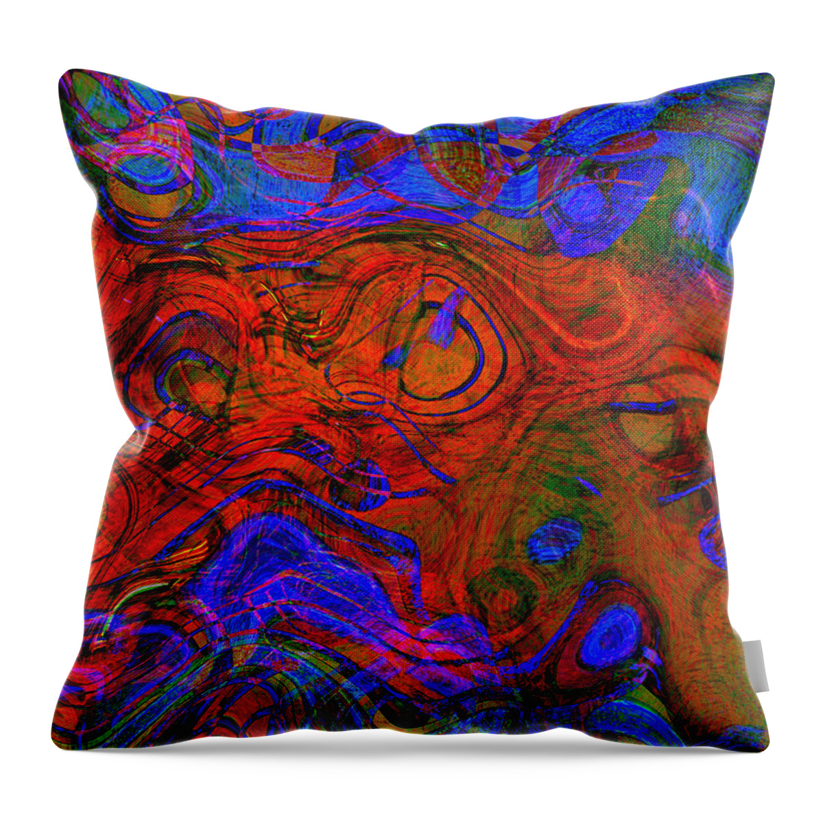 Abstract Throw Pillow featuring the photograph Color Me Beautiful Please by Julie Lueders 