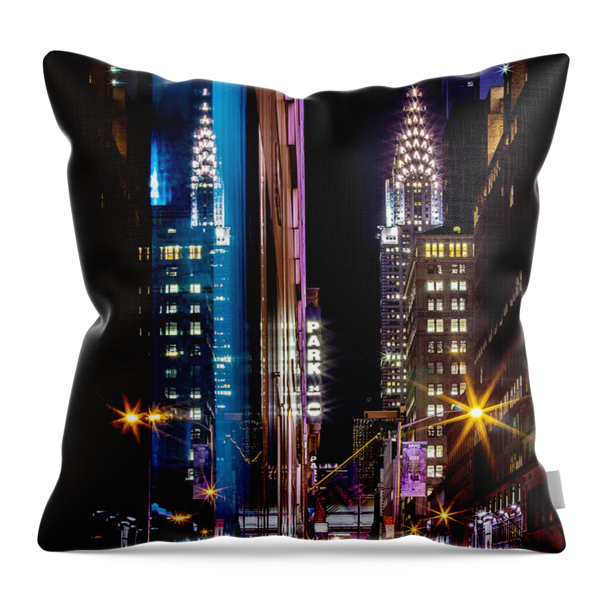 New Throw Pillow featuring the photograph Color of Manhattan by Az Jackson