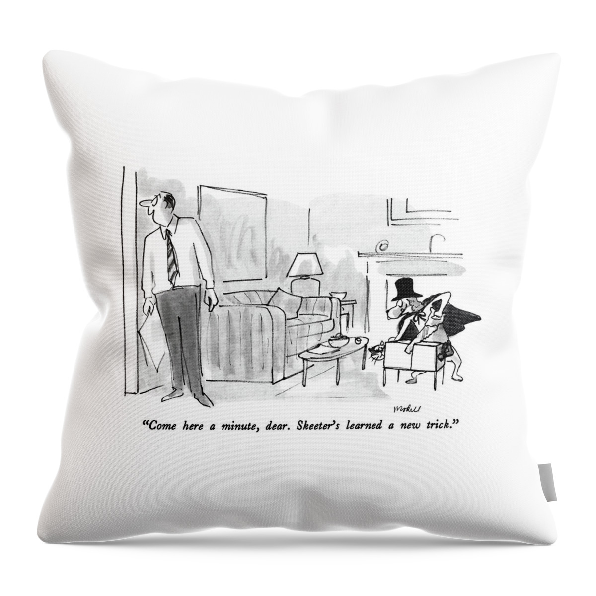 Come Here A Minute Throw Pillow