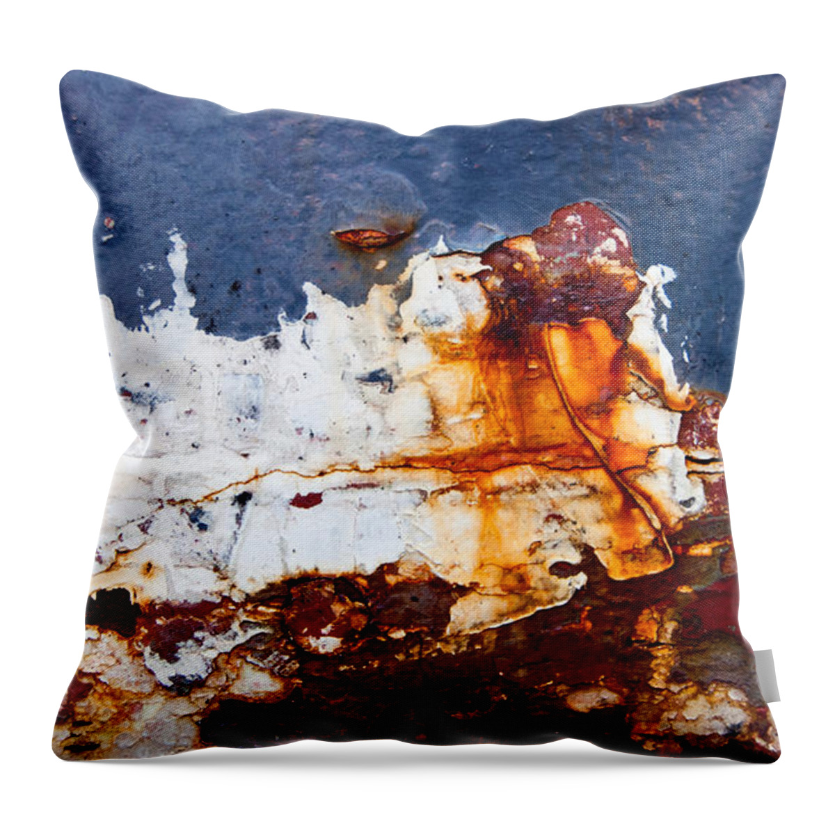 Industrial Throw Pillow featuring the photograph Crashing Wave Abstract by Jani Freimann