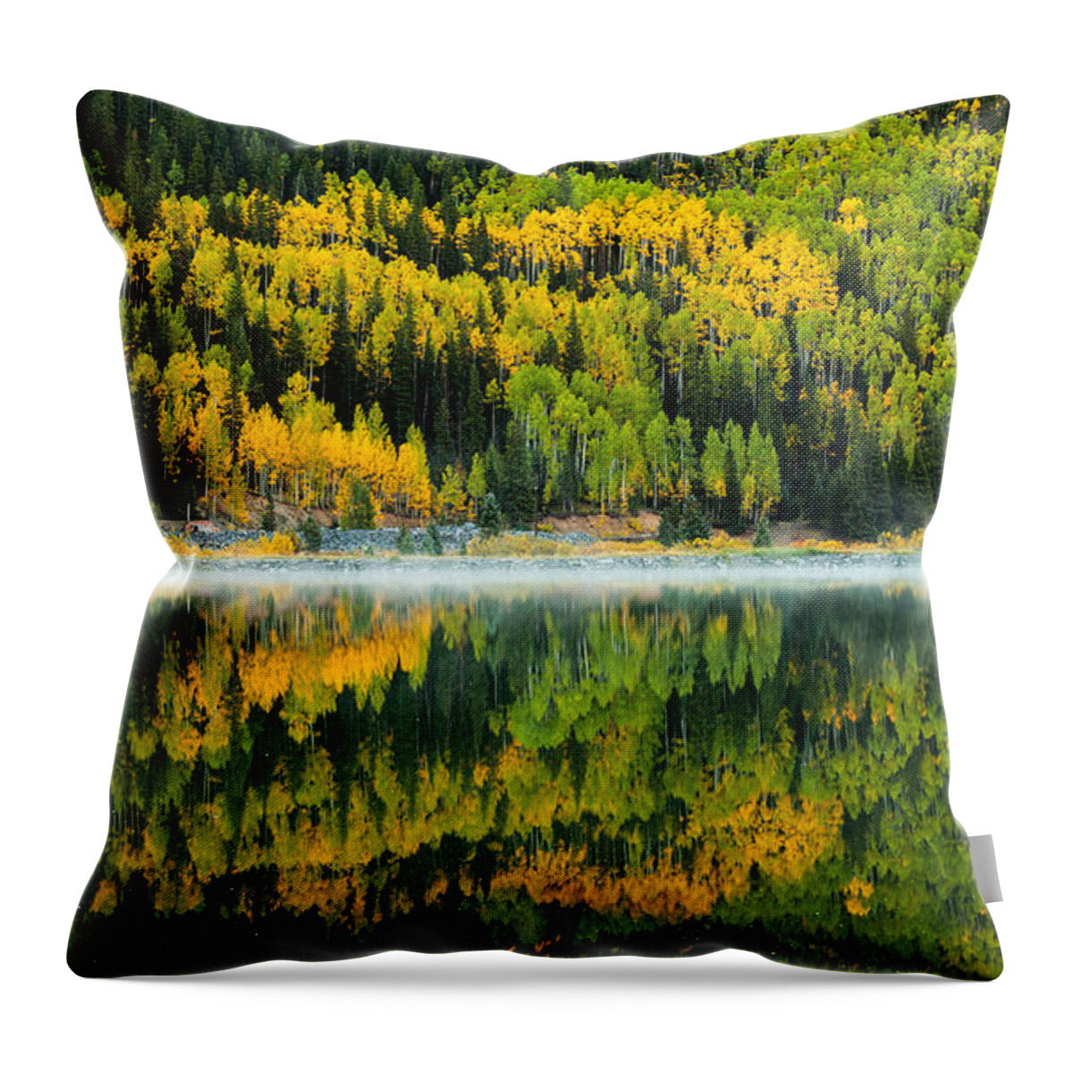 Crystal Lake Throw Pillow featuring the photograph Crystal's Colors by Darren White
