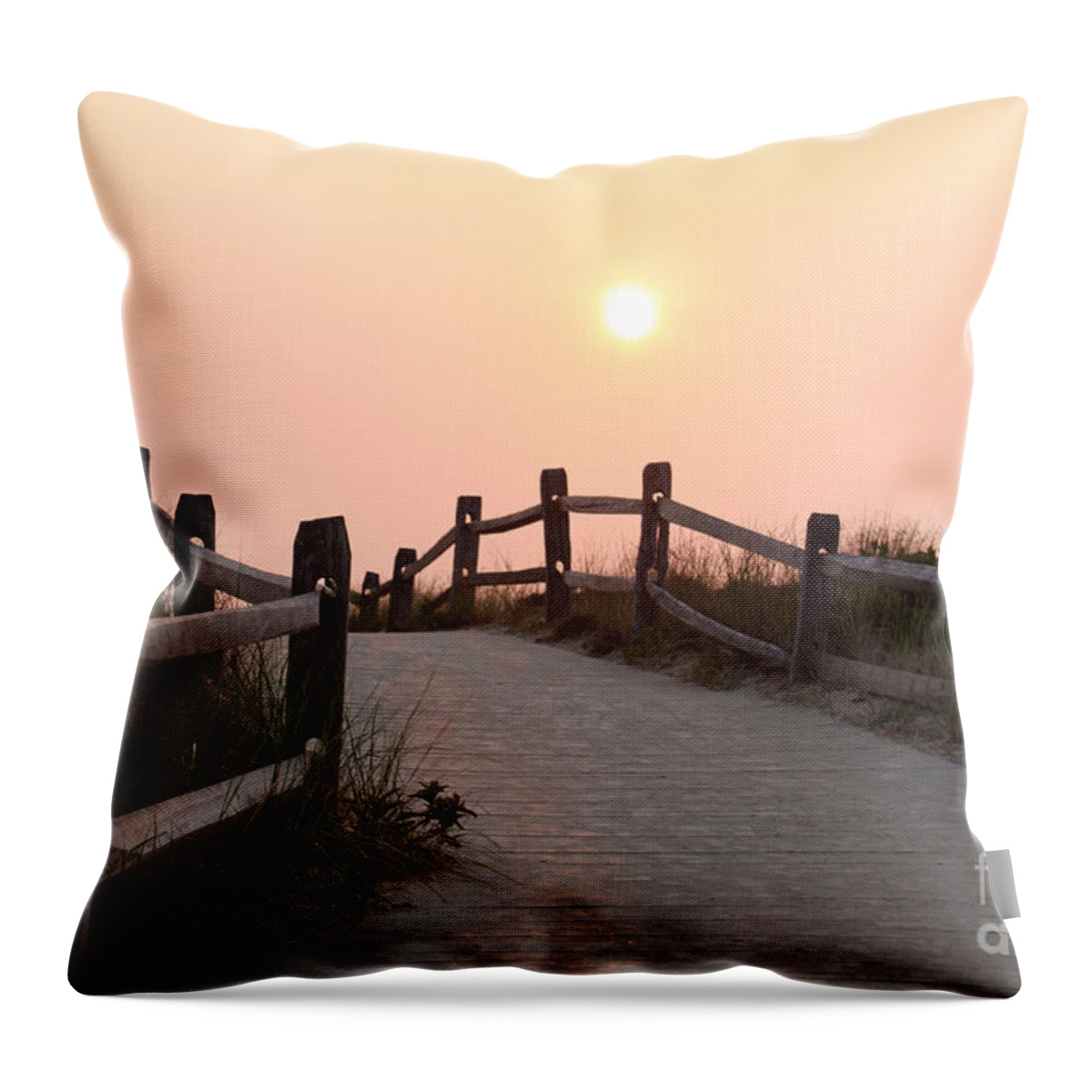 Sunset Throw Pillow featuring the photograph Day's End by Jayne Carney