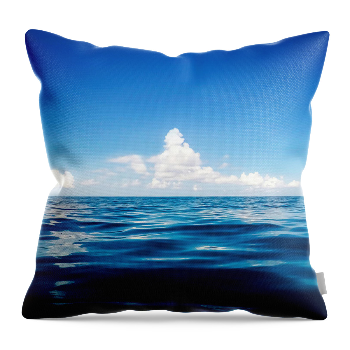 Sea Throw Pillow featuring the photograph Deep Blue by Nicklas Gustafsson
