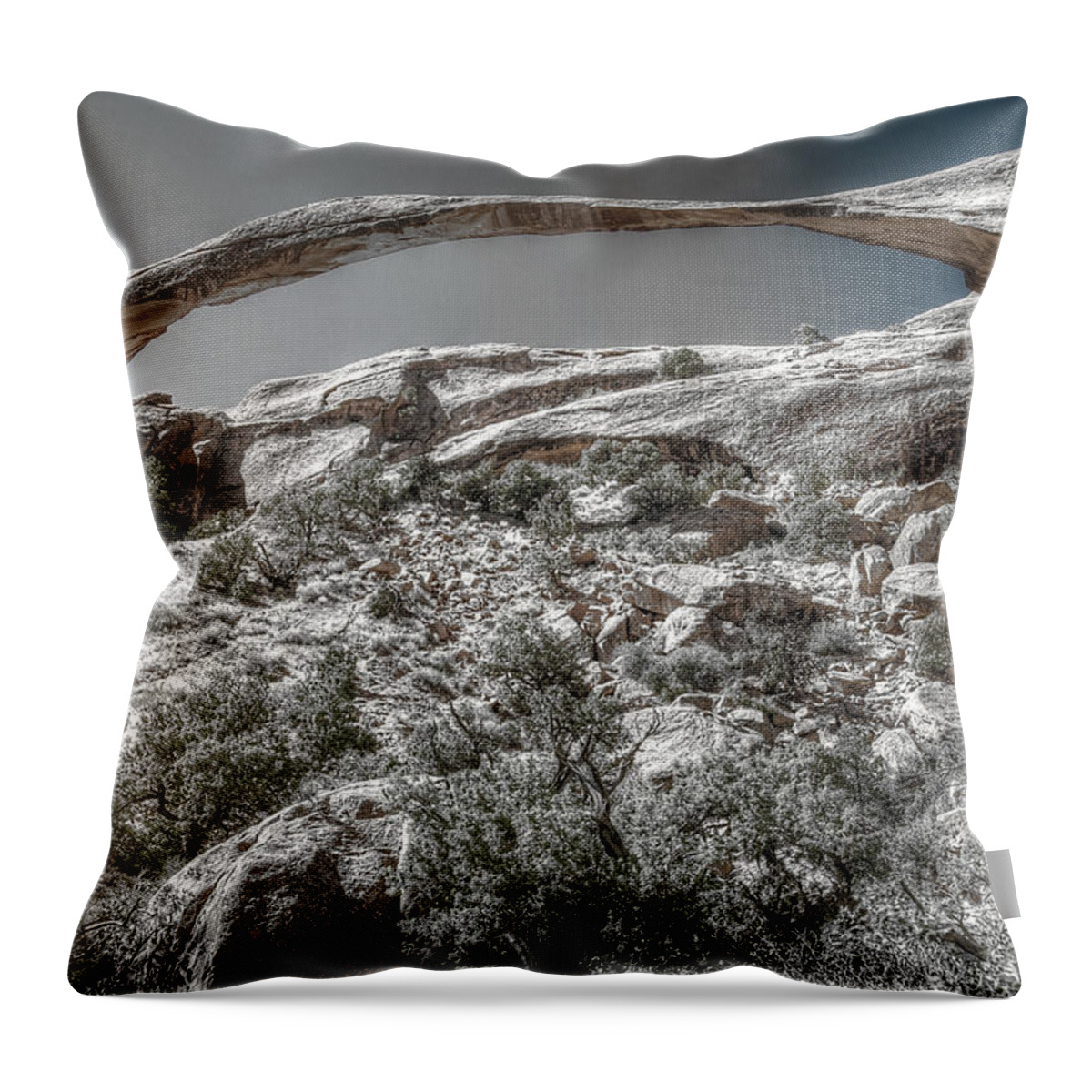 Utah Throw Pillow featuring the photograph Delicate Stone by Richard Gehlbach