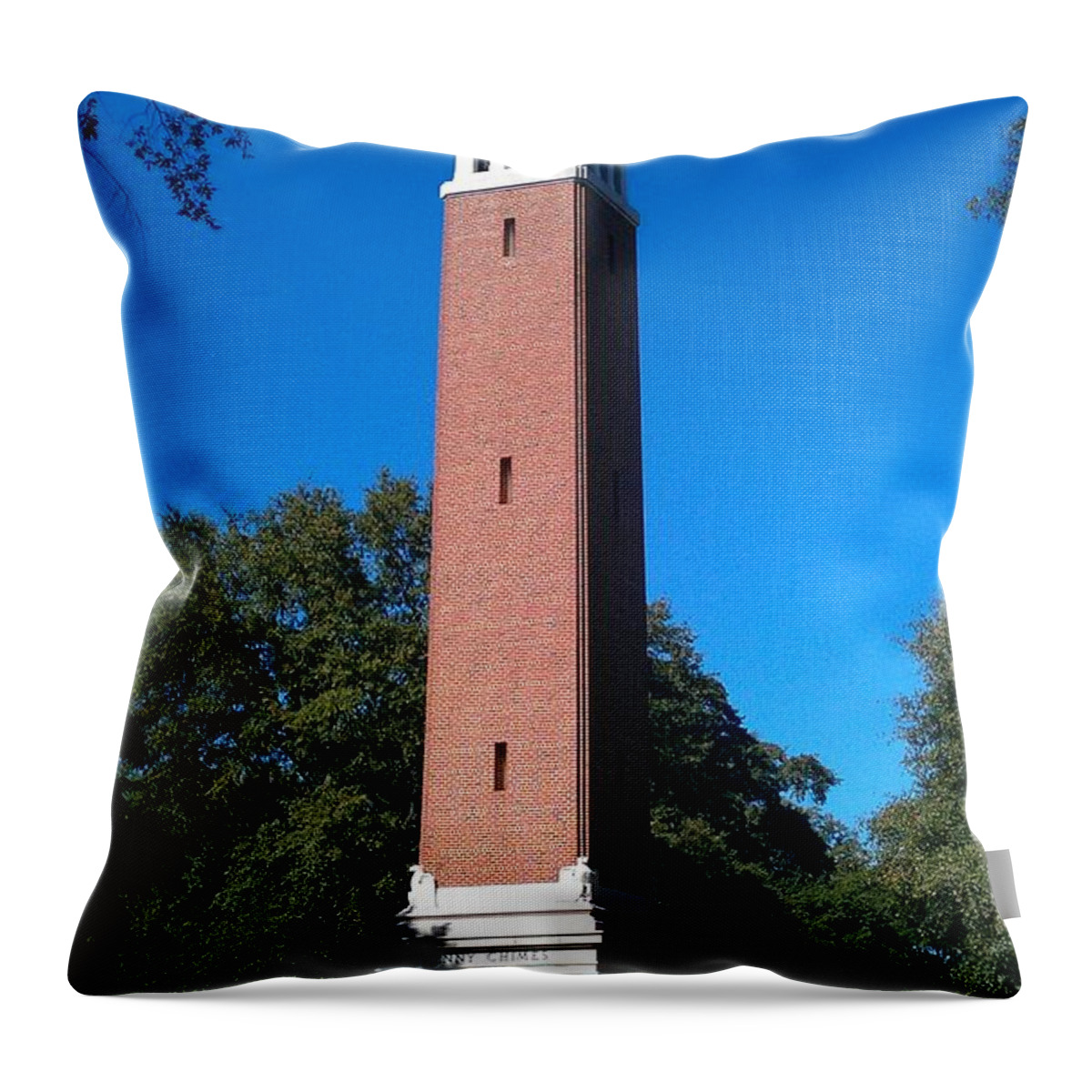 Gameday Throw Pillow featuring the photograph Denny Chimes by Kenny Glover