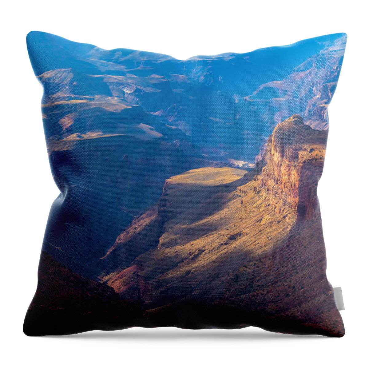 Arizona Throw Pillow featuring the photograph Desert View Fades Into the Distance by Ed Gleichman