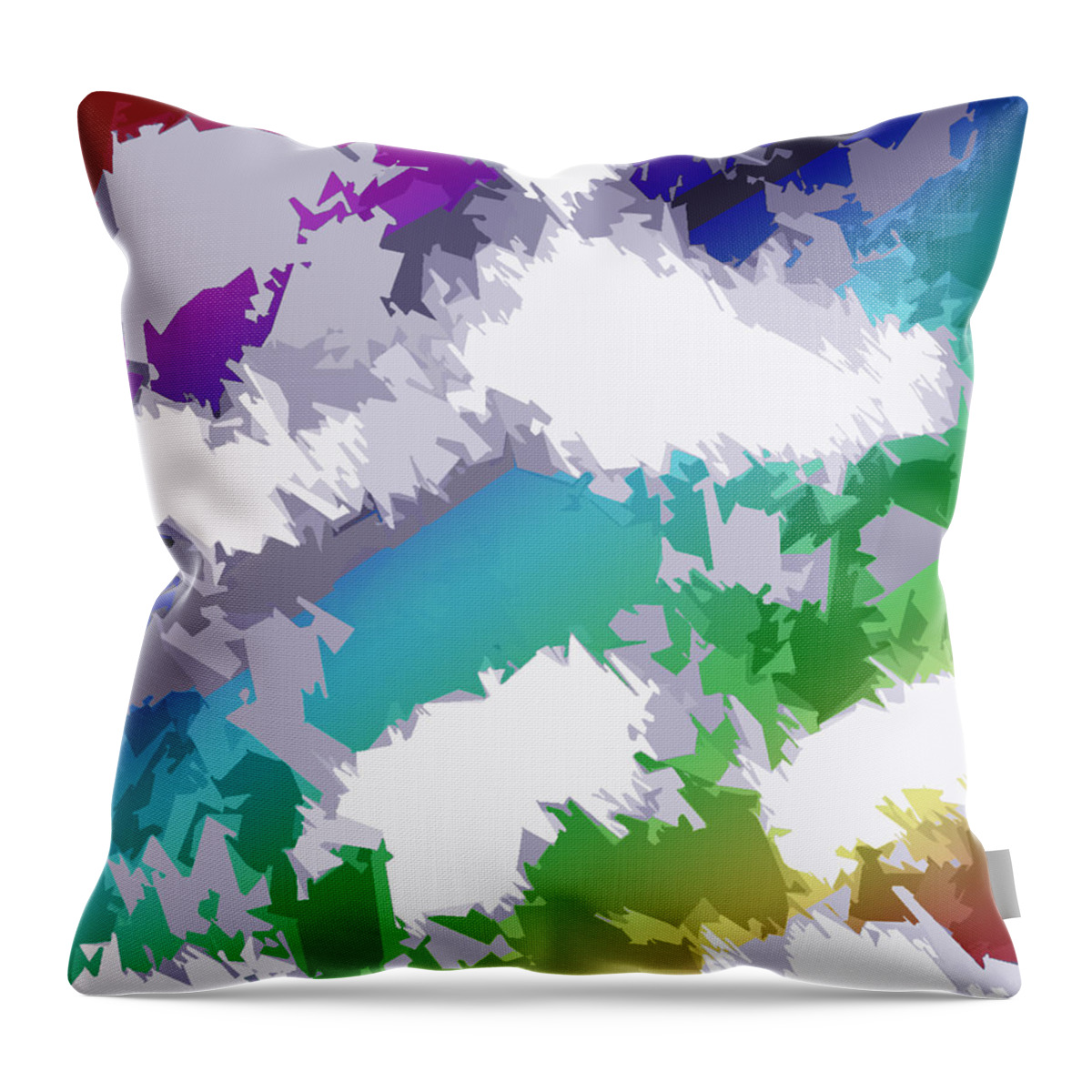 Color Throw Pillow featuring the photograph Doggie by Michelle Hoffmann
