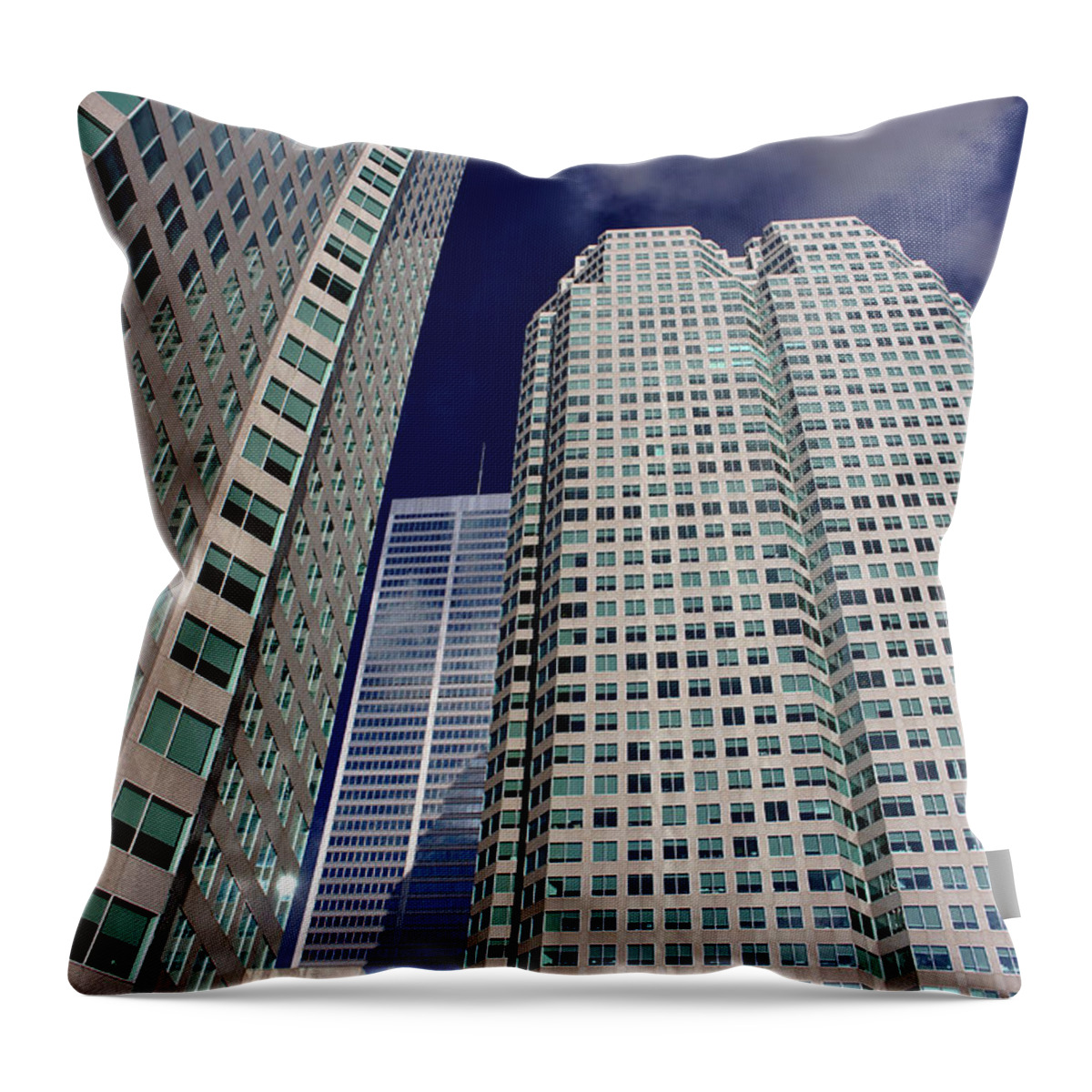Toronto Throw Pillow featuring the photograph Downtown Towers by Nicky Jameson