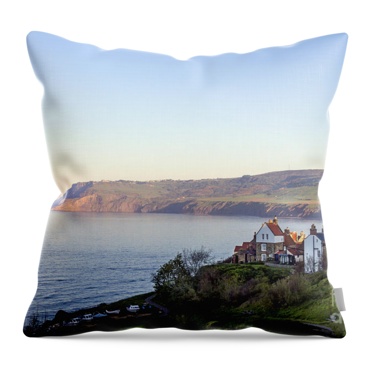 Robin Hood's Bay Throw Pillow featuring the photograph Dream In The Boundary Waters by Evelina Kremsdorf