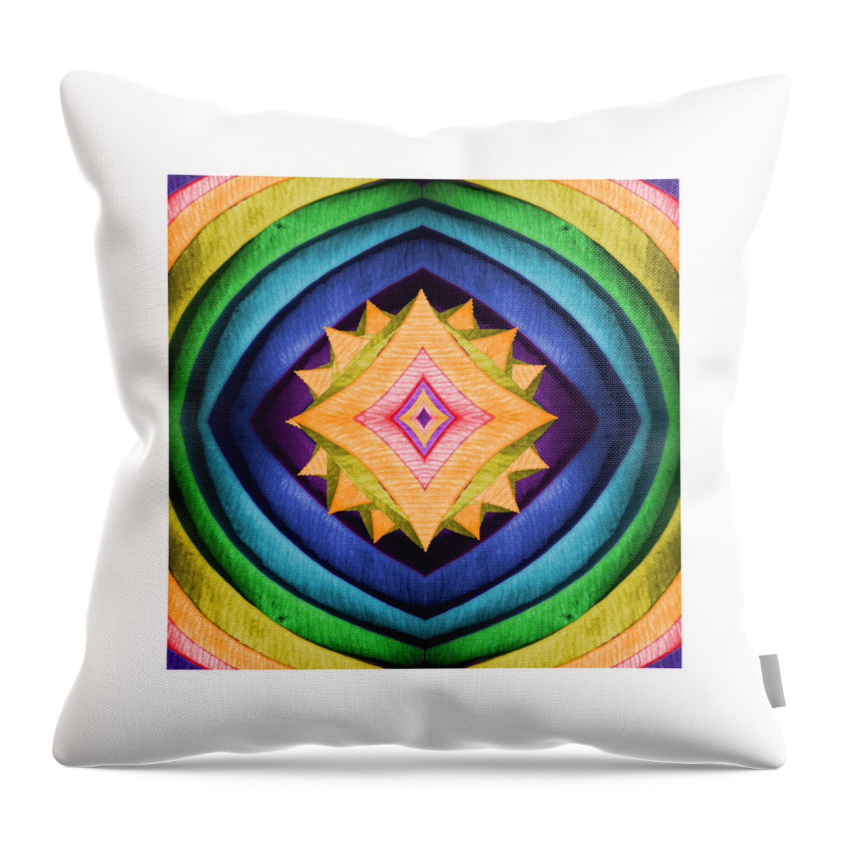 Abstract Throw Pillow featuring the photograph Dreamcatcher 3 by Deborah Smith