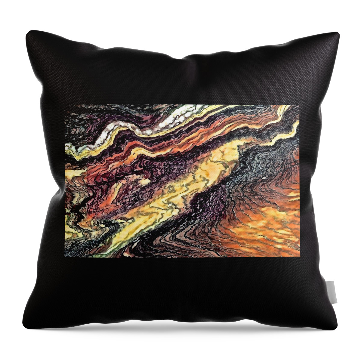 Earth Throw Pillow featuring the photograph Earth Layers by Debra Amerson