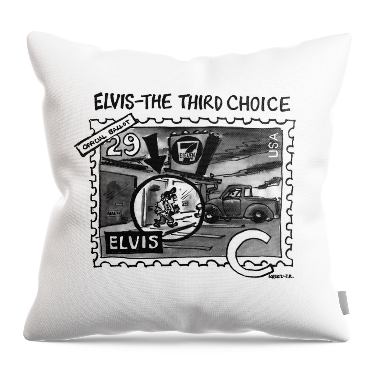 Elvis - The Third Choice Throw Pillow