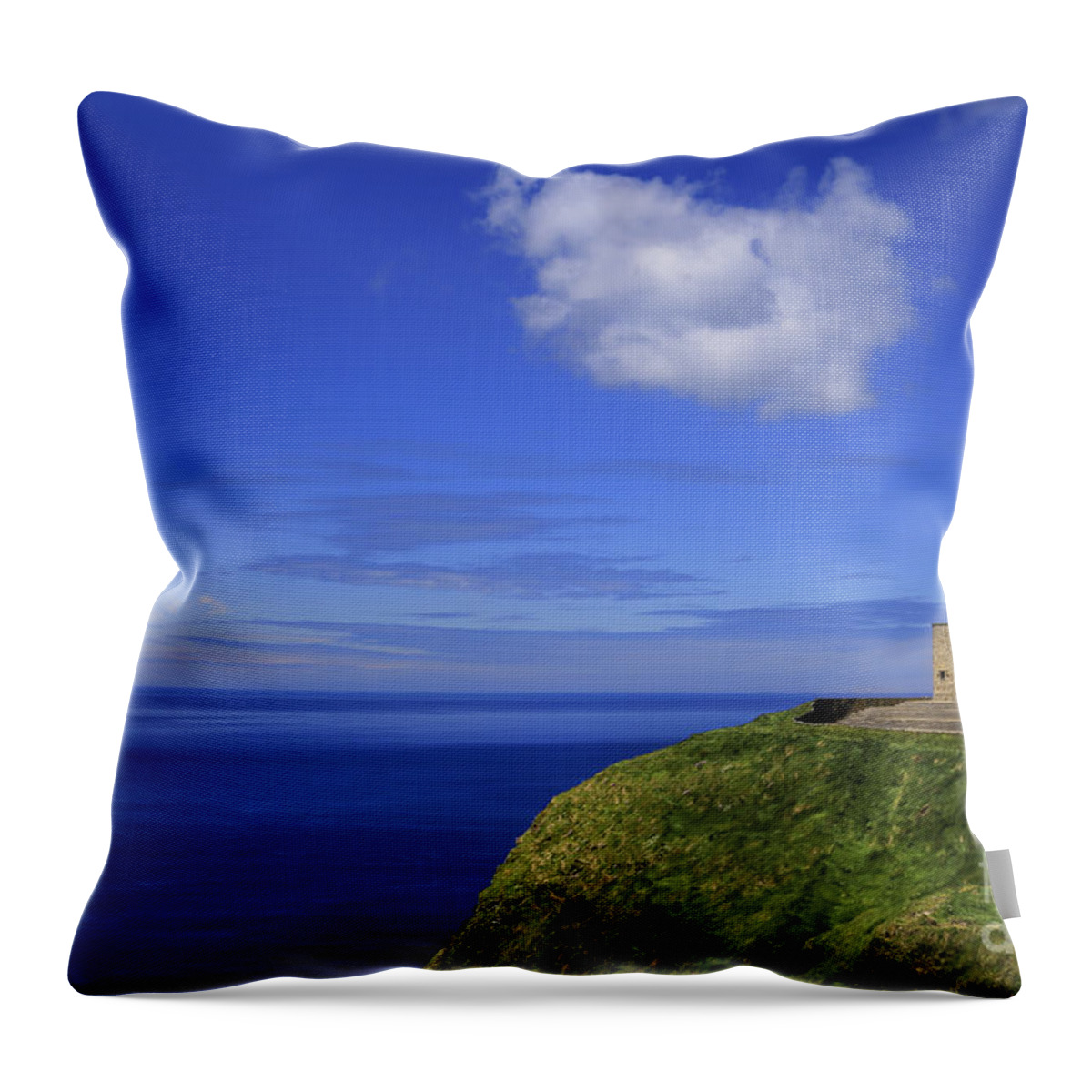 Tower Throw Pillow featuring the photograph Emerging Castleland by Evelina Kremsdorf