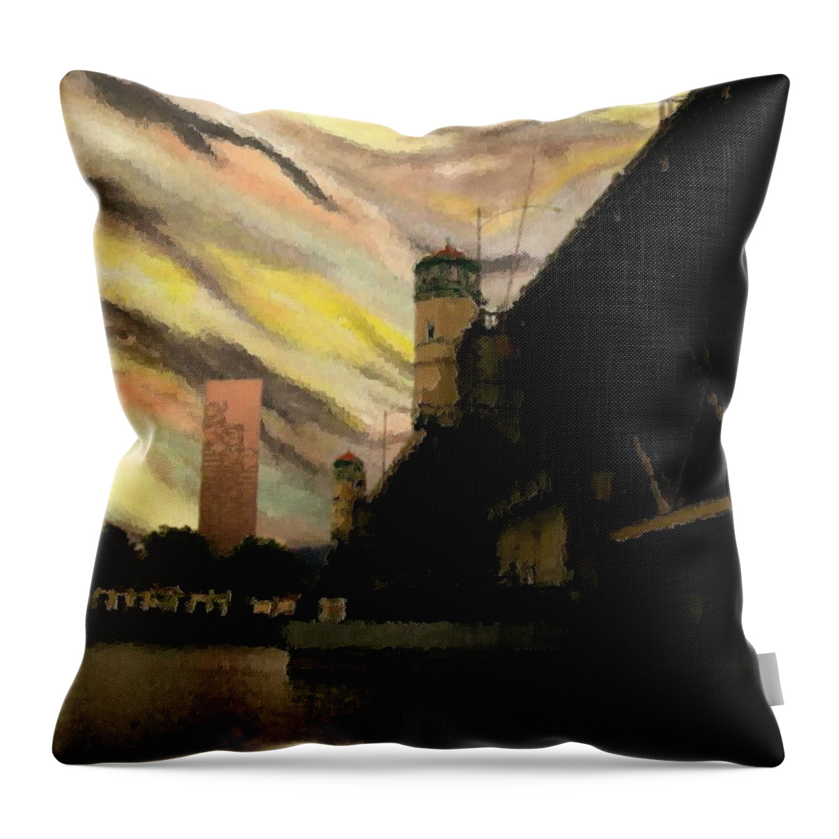 Burnside Bridge Throw Pillow featuring the photograph Empathically Challenged by Laureen Murtha Menzl