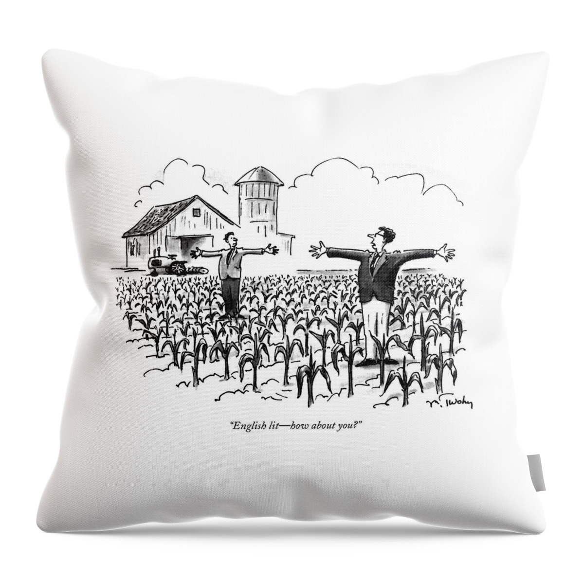 English Lit - How About You? Throw Pillow