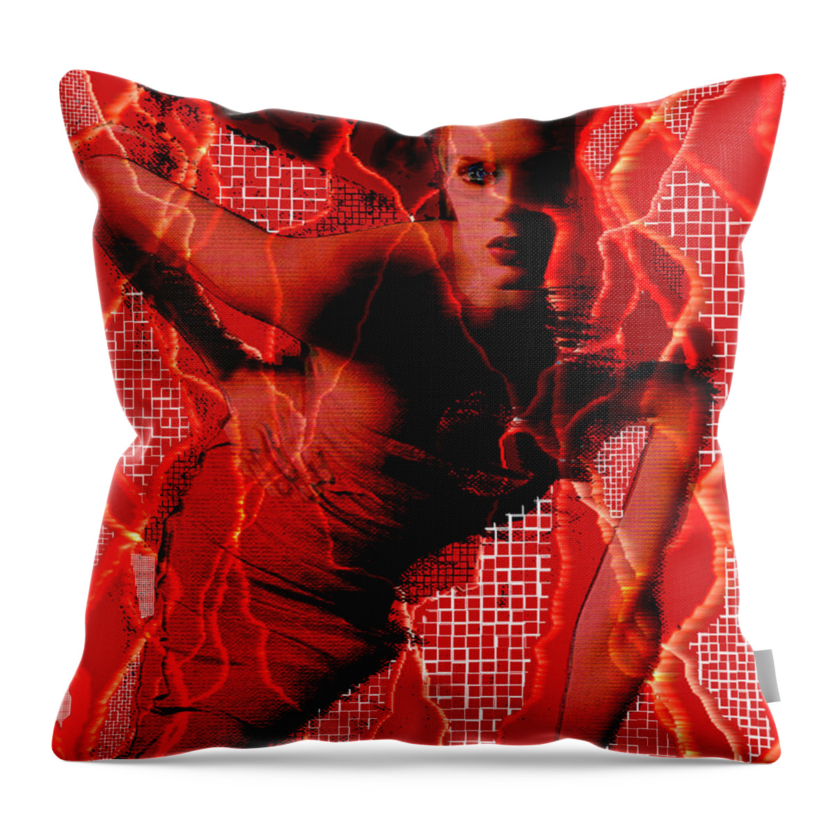 Ensnared Throw Pillow featuring the digital art Ensnared by Seth Weaver