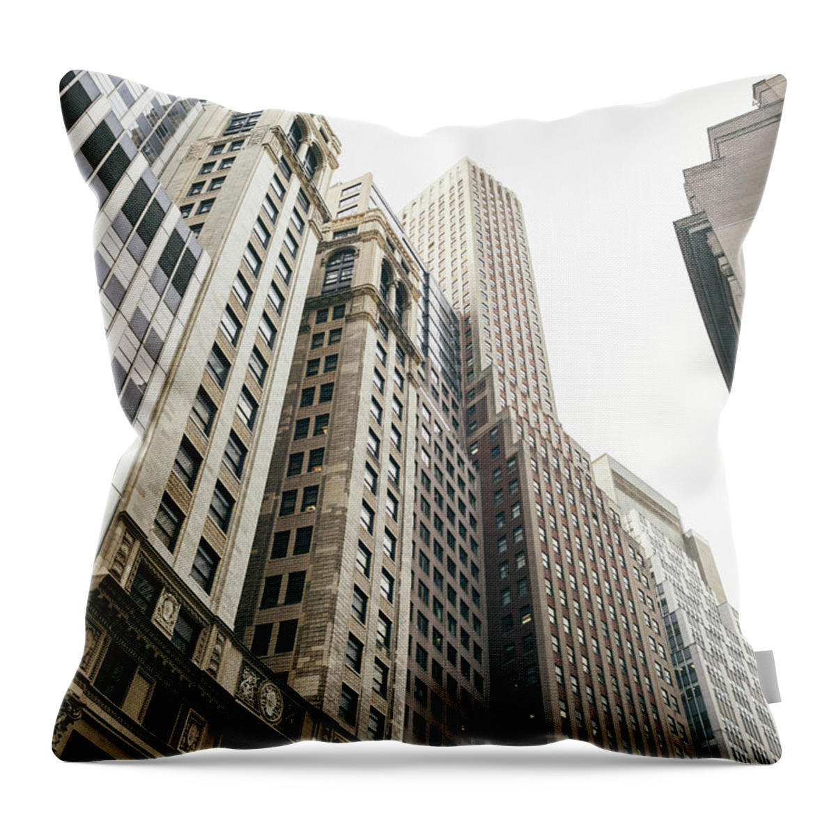 Tranquility Throw Pillow featuring the photograph Financial District, New York City by Tuan Tran