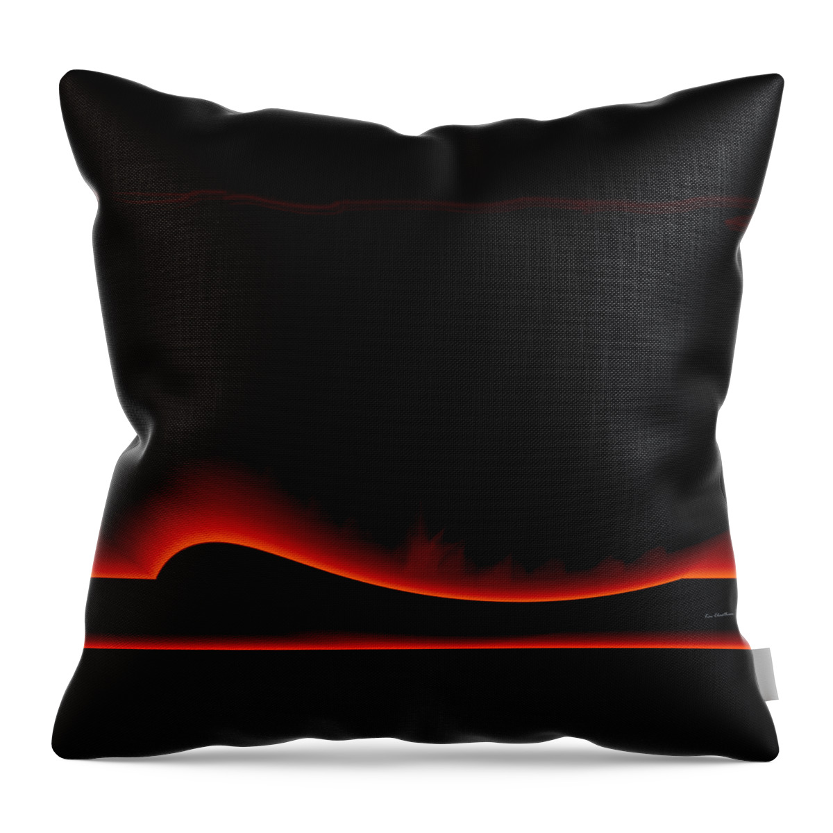 Digital Art Throw Pillow featuring the digital art Fire Dance by Kae Cheatham