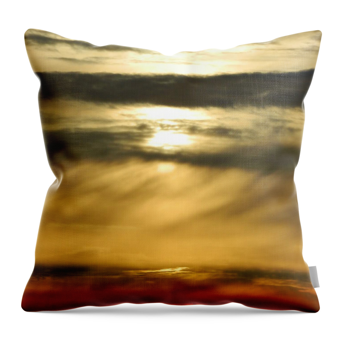 Fire Throw Pillow featuring the photograph Fire Sunset 2 by Gallery Of Hope 