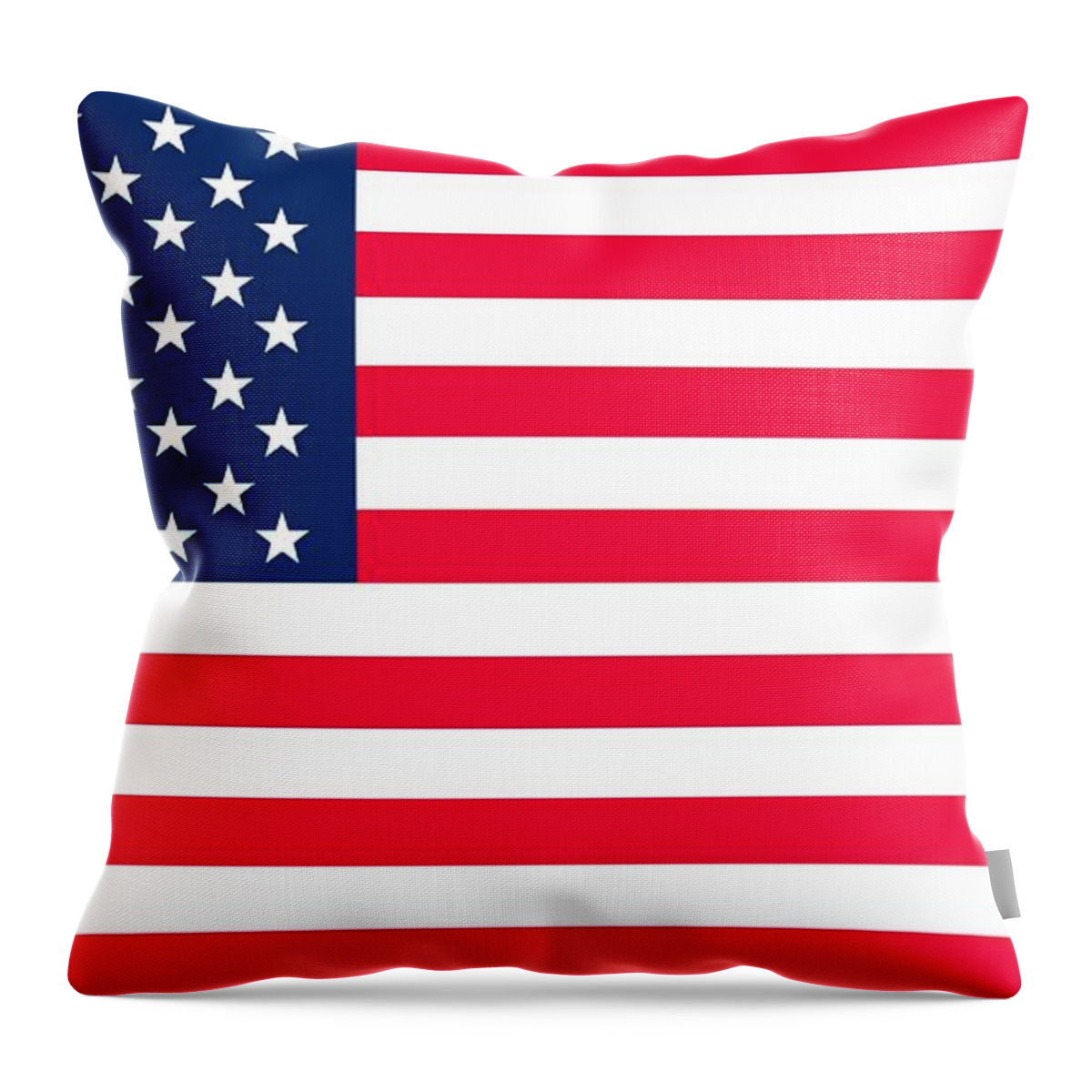 America Throw Pillow featuring the digital art Flag of the United States of America by Anonymous