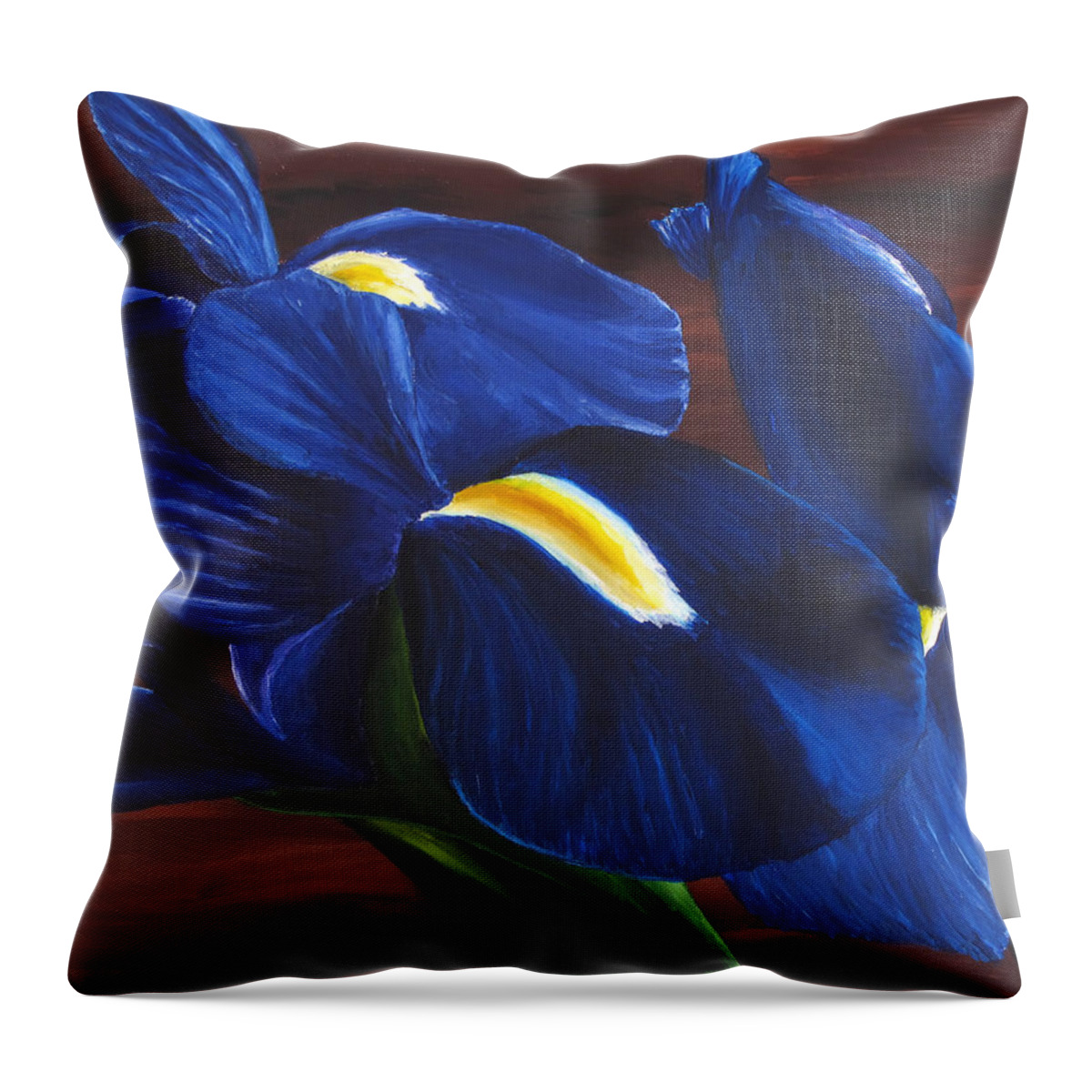 Flora Throw Pillow featuring the painting Flora Series-Number 9 by Jim Harper