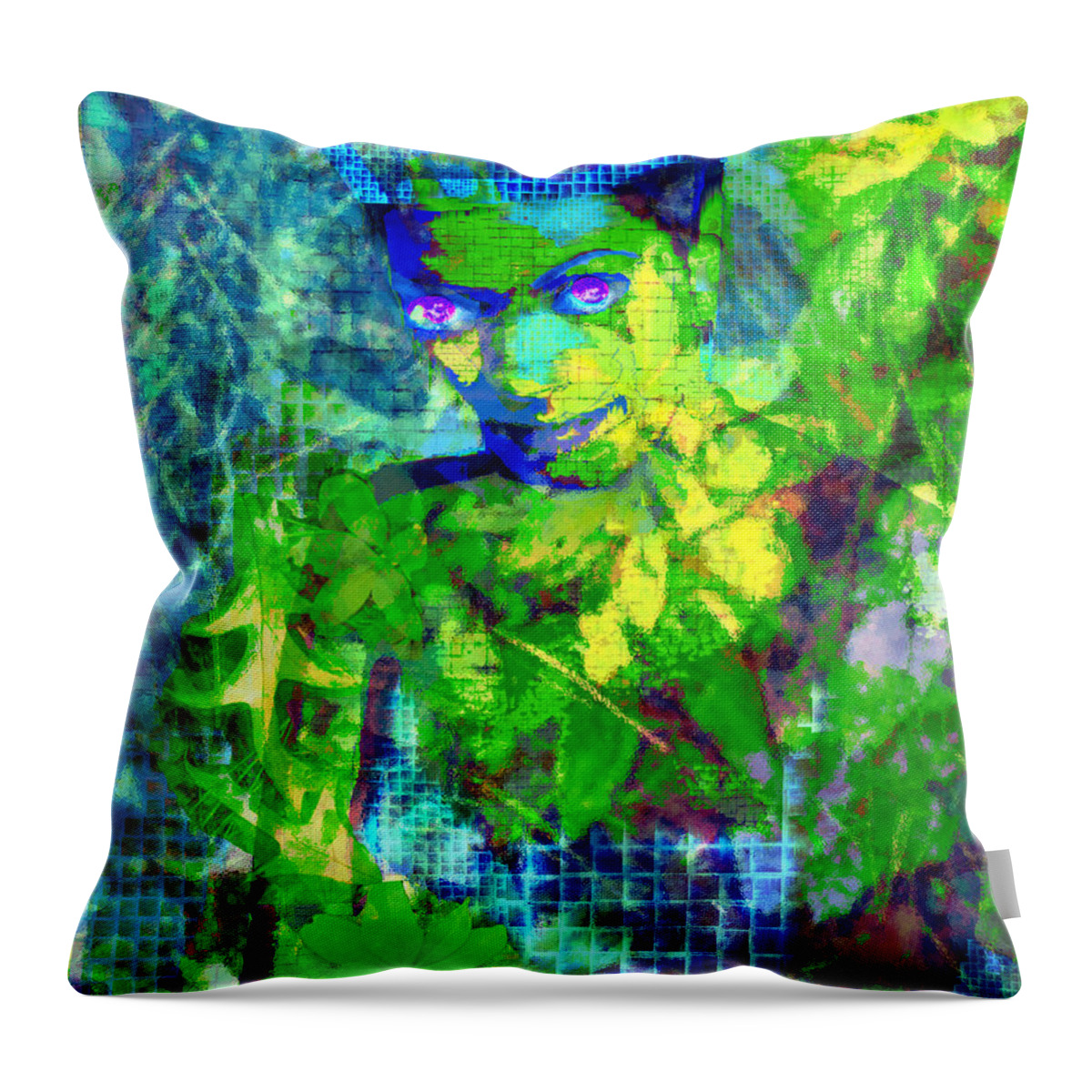 Flora Throw Pillow featuring the digital art Flora by Seth Weaver