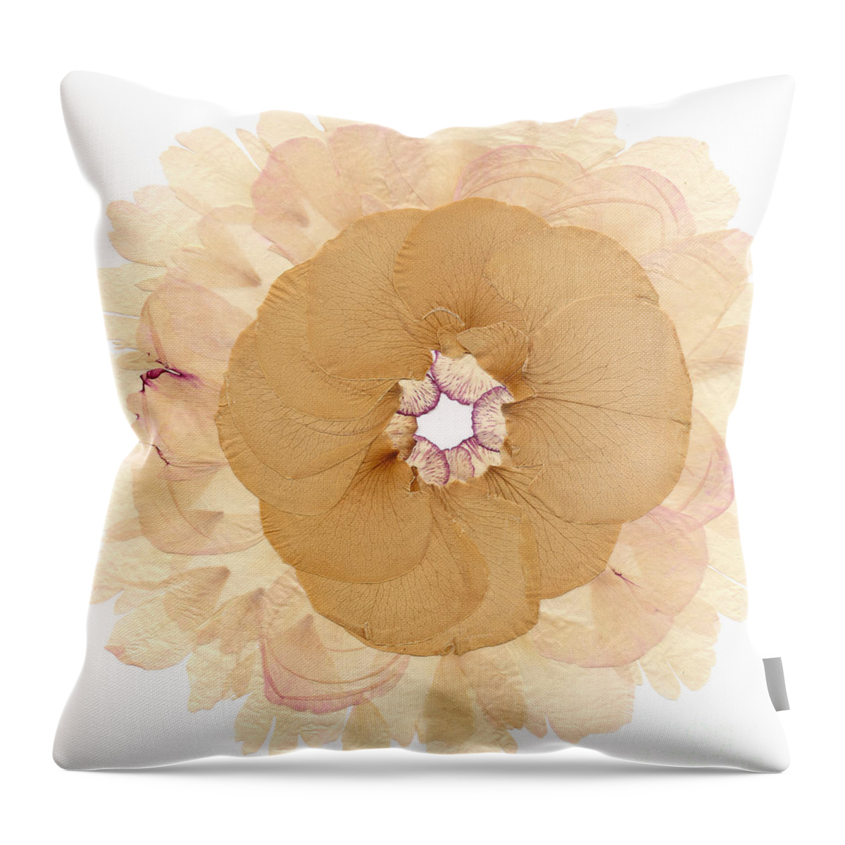 Flower Throw Pillow featuring the photograph Flower Mandala 5 by Michelle Bien