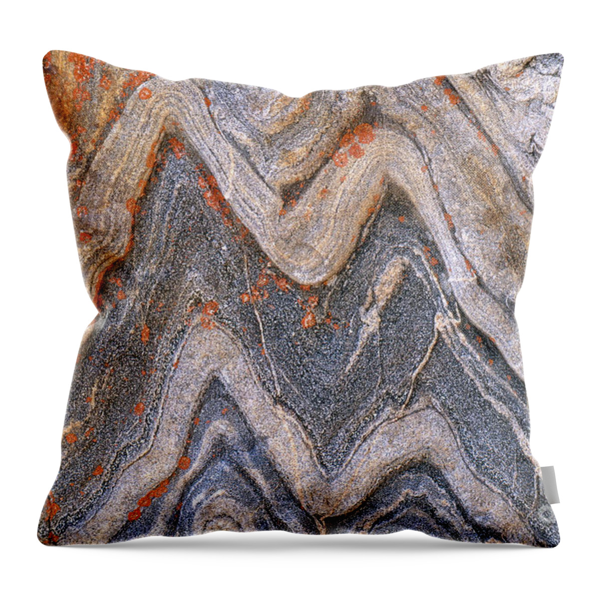 Granite Throw Pillow featuring the photograph Folded Granite by Art Wolfe