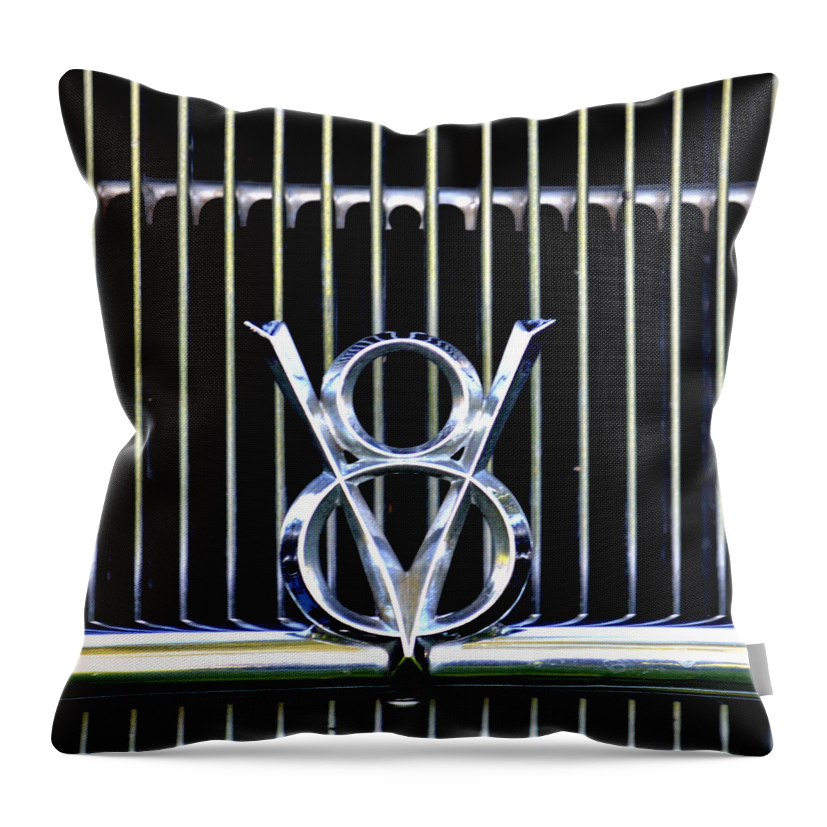 Ford Throw Pillow featuring the photograph Ford V8 by Dean Ferreira
