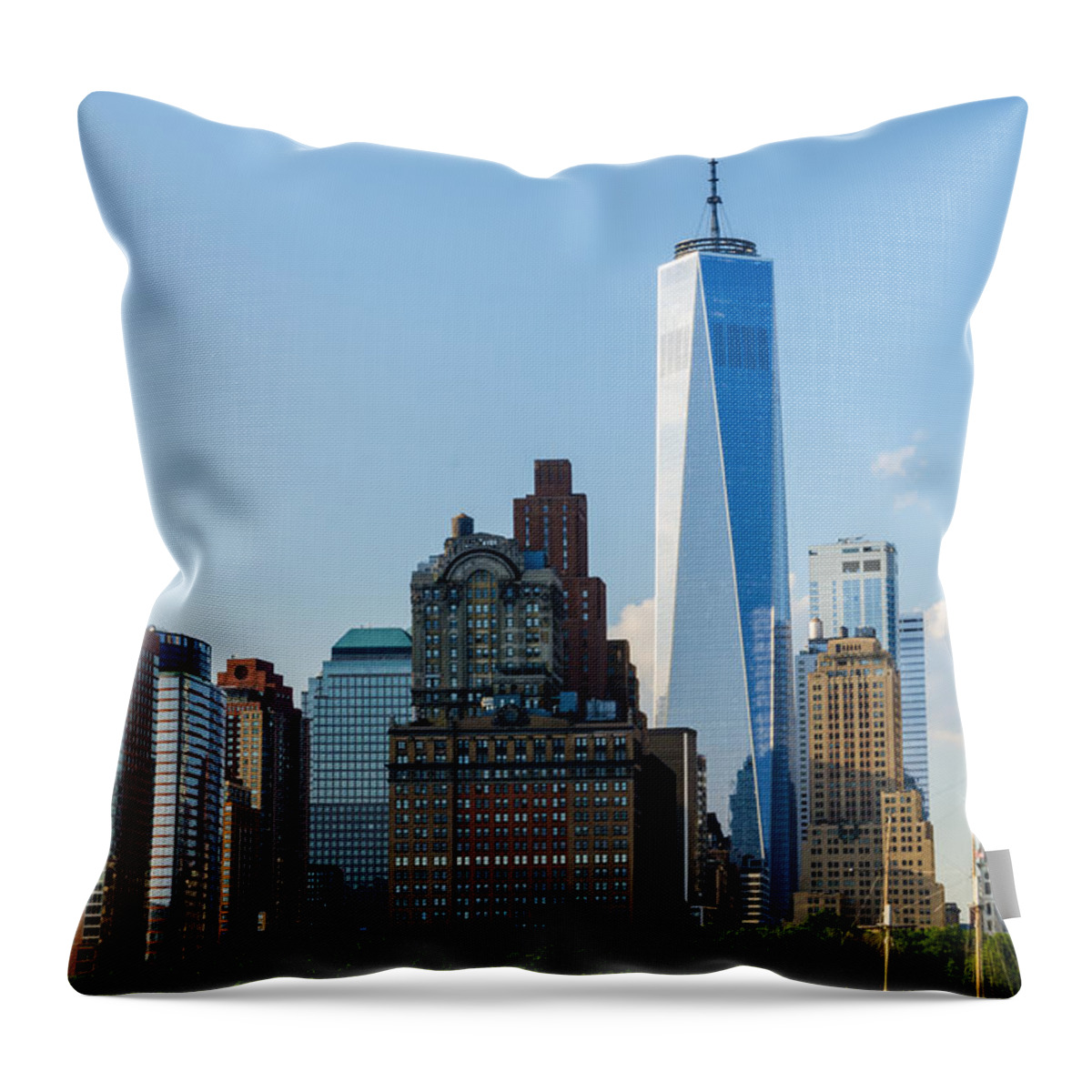 Freedom Tower Throw Pillow featuring the photograph Freedom Tower 2 by Frank Mari