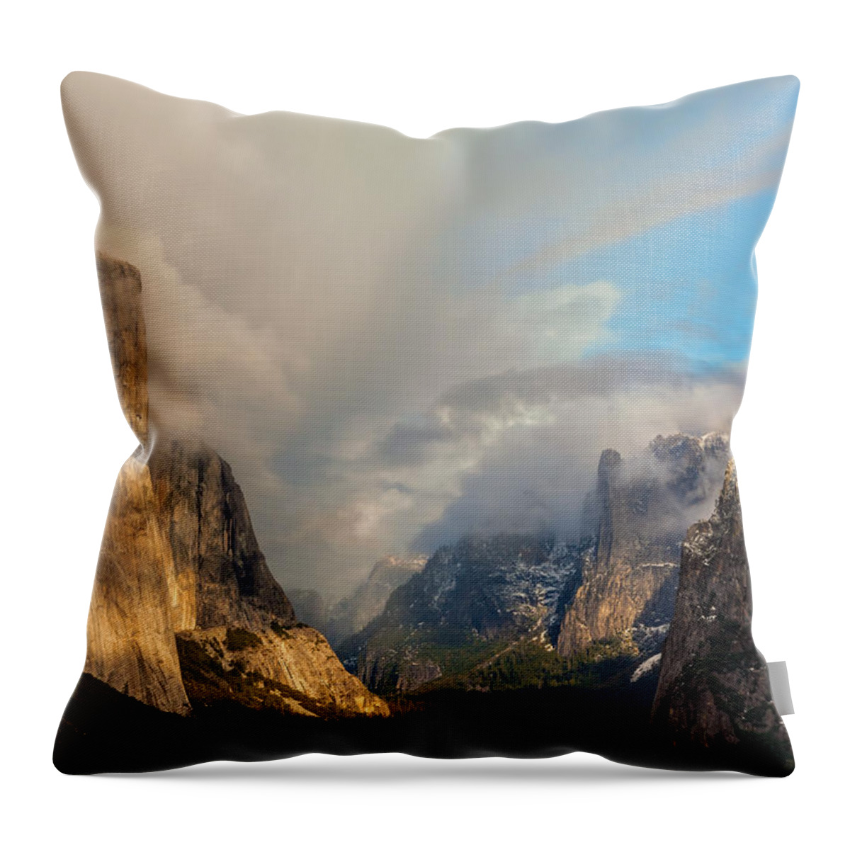 Landscape Throw Pillow featuring the photograph Fury by Jonathan Nguyen
