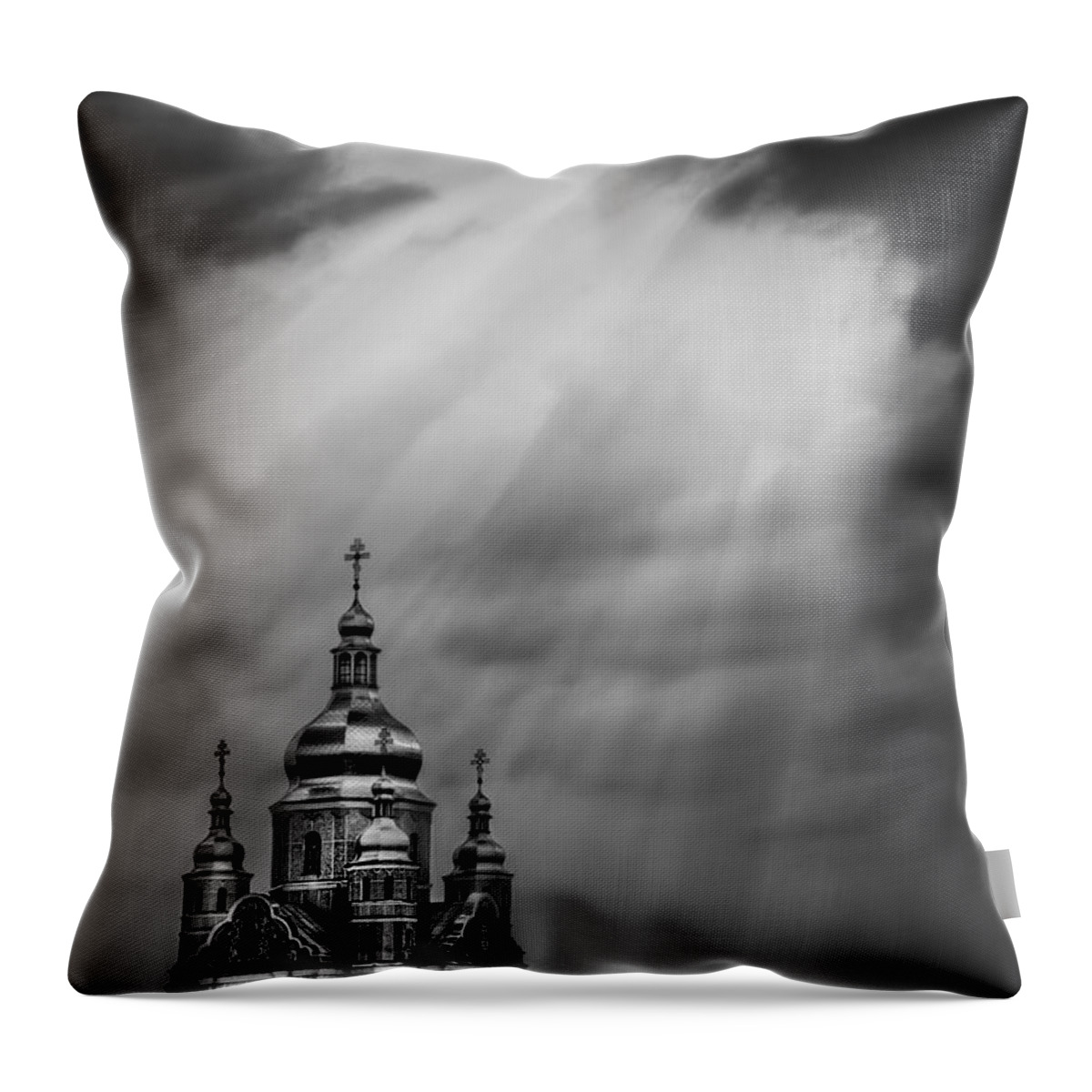 Church Throw Pillow featuring the photograph Give Me a Sign by Evelina Kremsdorf