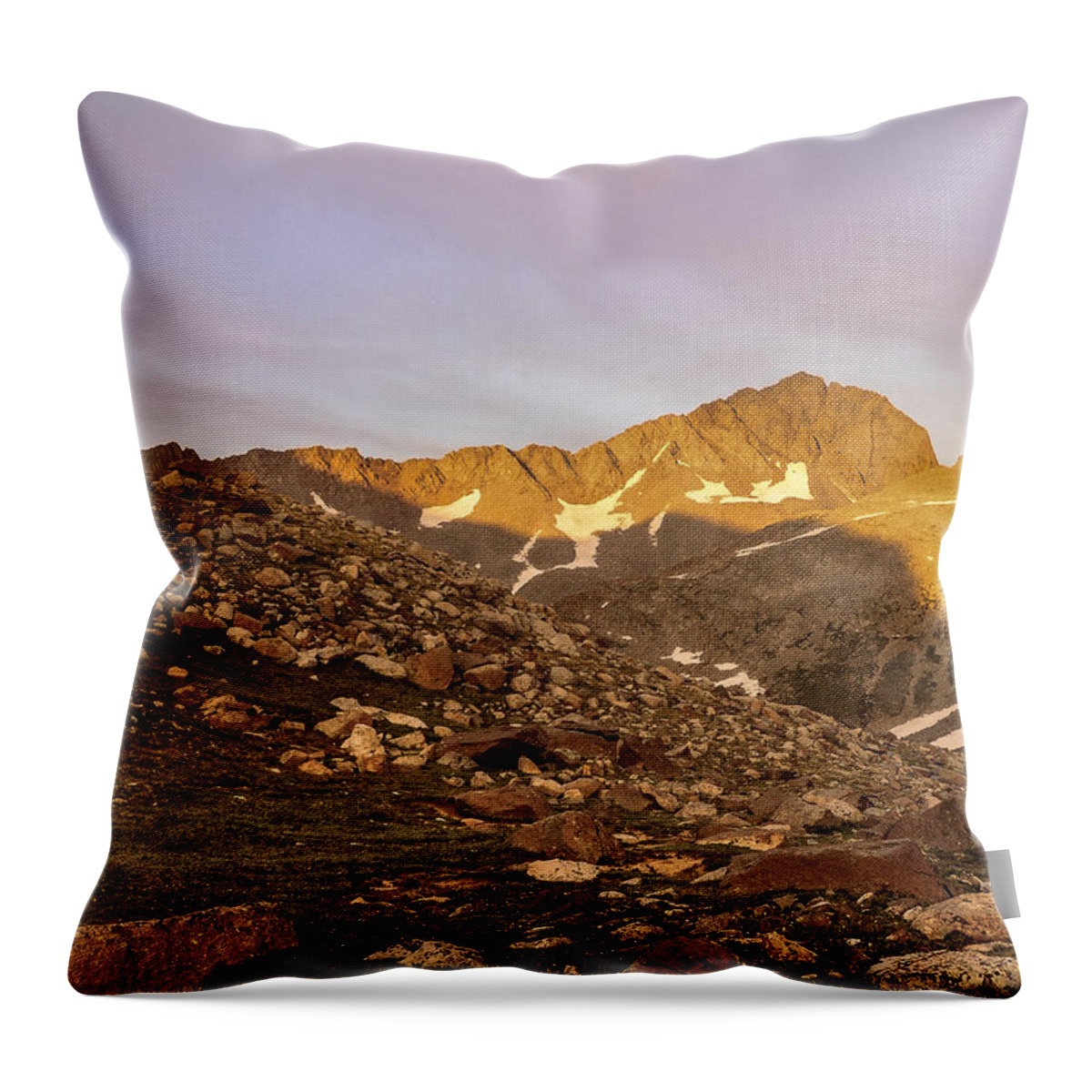 Colorado Throw Pillow featuring the photograph Gladstone Peak by Aaron Spong