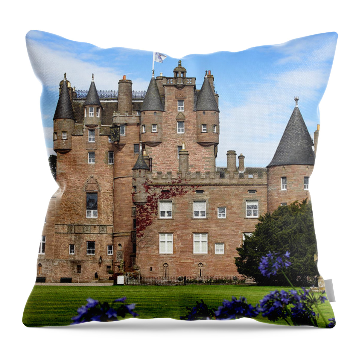 Scotland Throw Pillow featuring the photograph Glamis Castle by Jason Politte