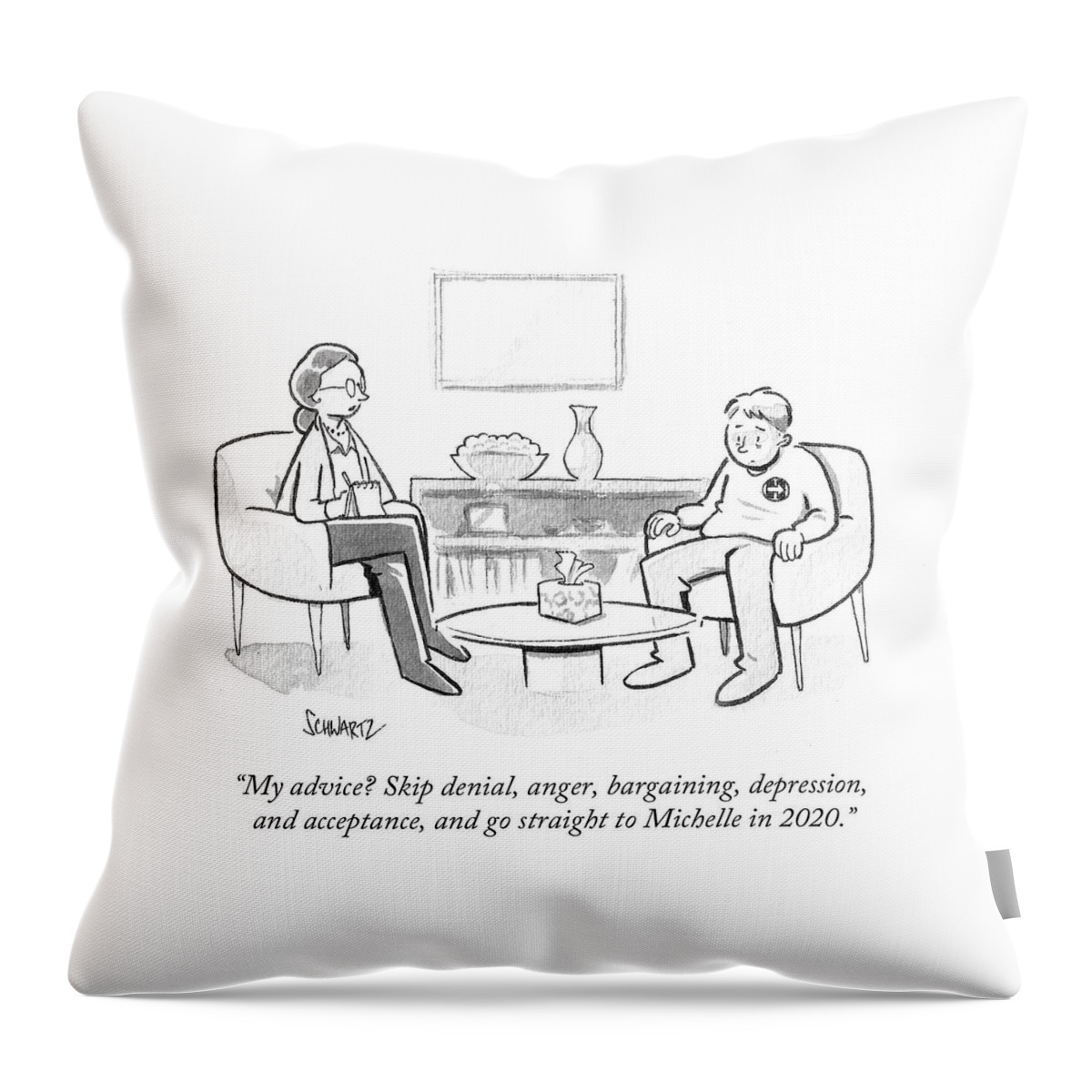 Go Straight To Michelle In 2020 Throw Pillow